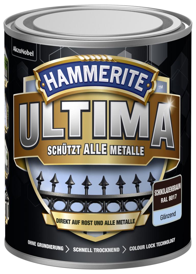 734595_4007591724311_5379720-Hammerite_ULTIMA_Glaenzend_Schokoladenbraun_2056248_750ml HAMMERITE  METALLSCHUTZLACK ULTIMATE GLZ SCHOKOBRAL 8017 750ML