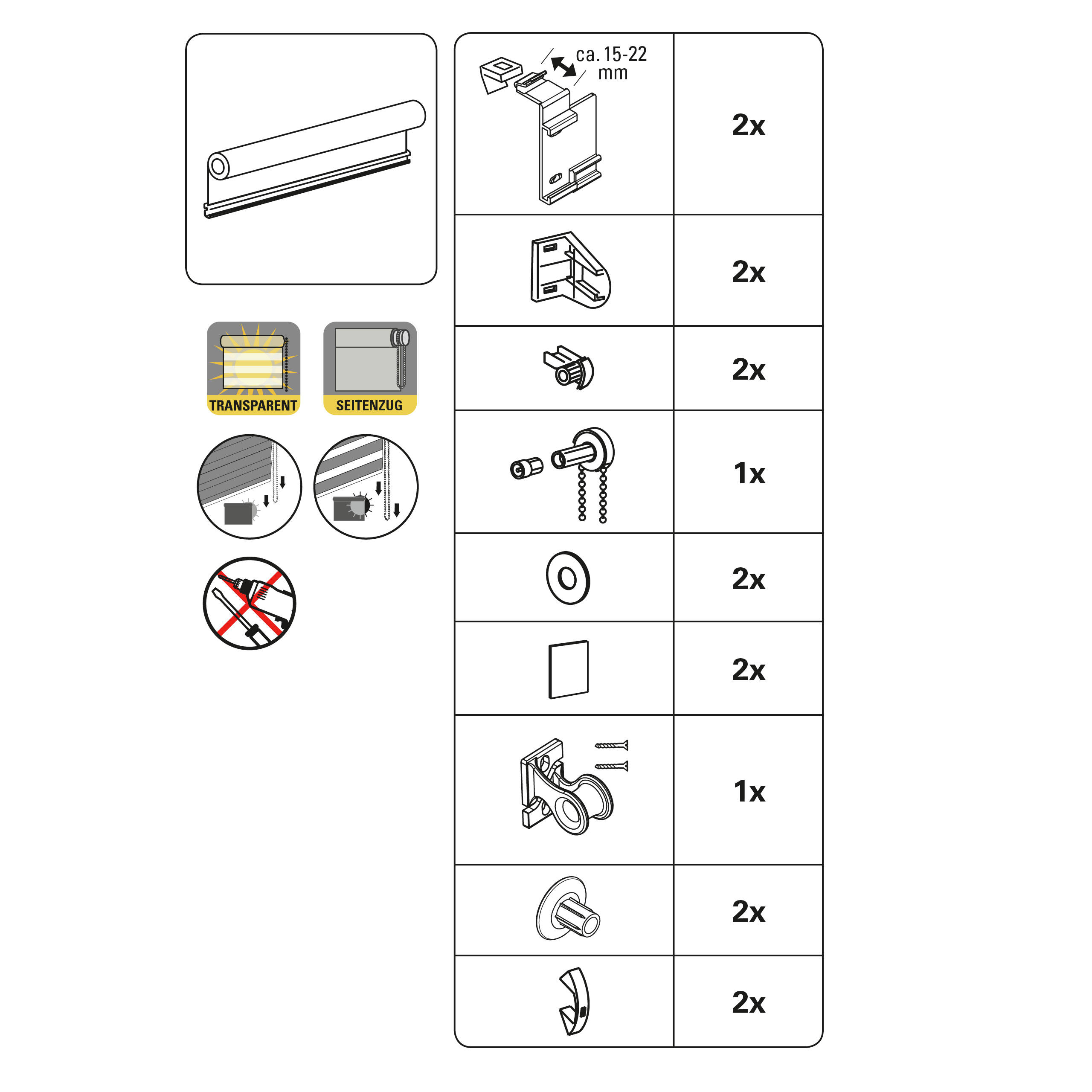 007883_03-Easyfix-Doppelrollo-creme-Inhalt GARDINIA EASYFIX DOPPELROLLO CREME 60X150
