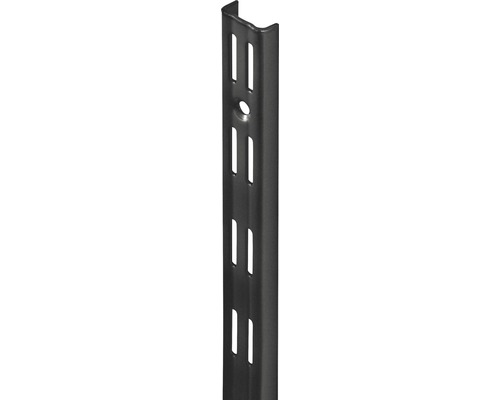Dolle PrimeSlot 2-Reihig Wandschiene, schwarz, 995 mm Dolle PrimeSlot 2-Reihig Wandschiene, schwarz, 995 mm