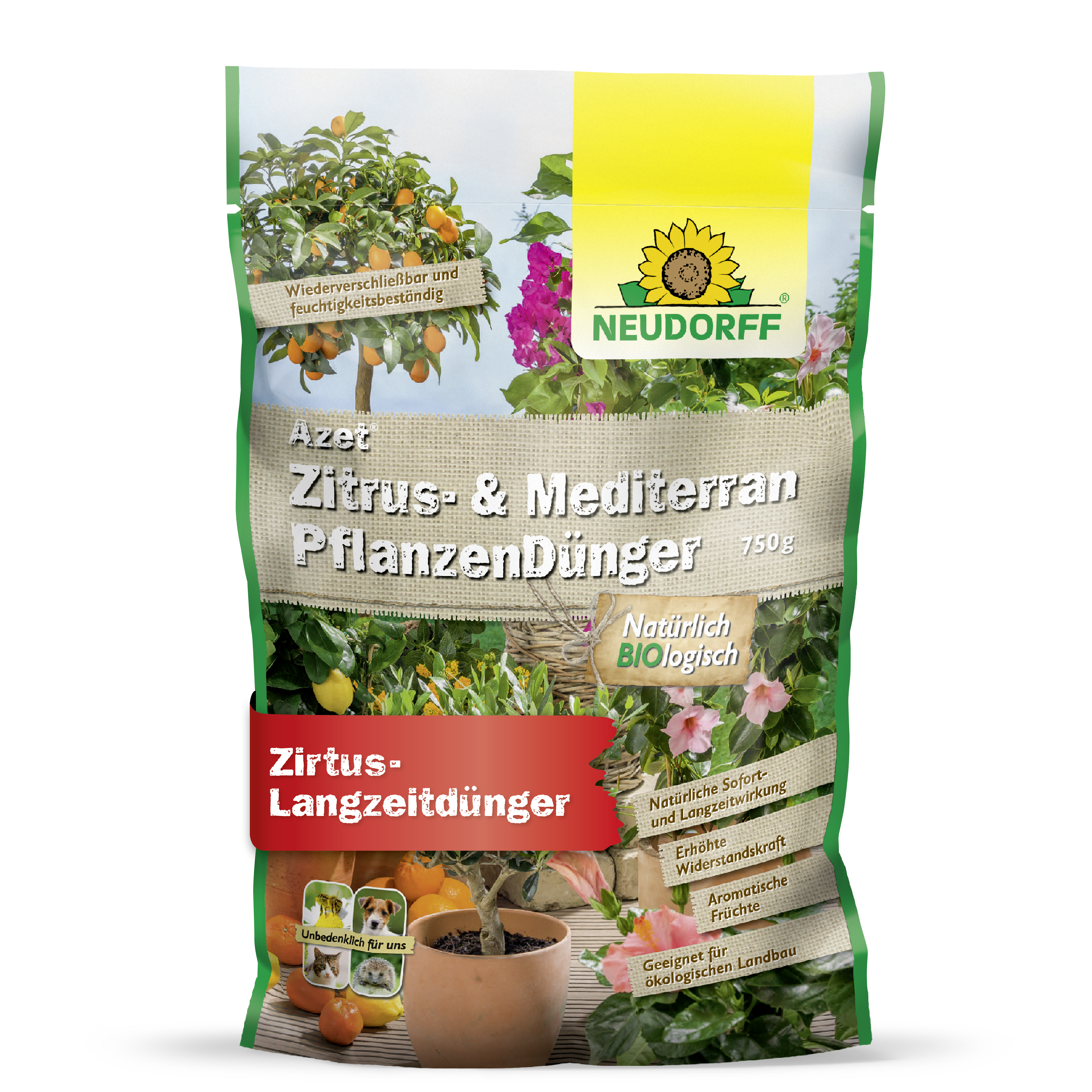 Neudorff Azet Zitrus- & MediterranpflanzenDünger, 750 g