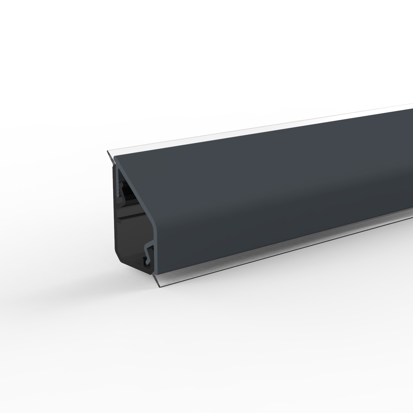 Döllken Wandanschlussleiste Design, grau RAL7011