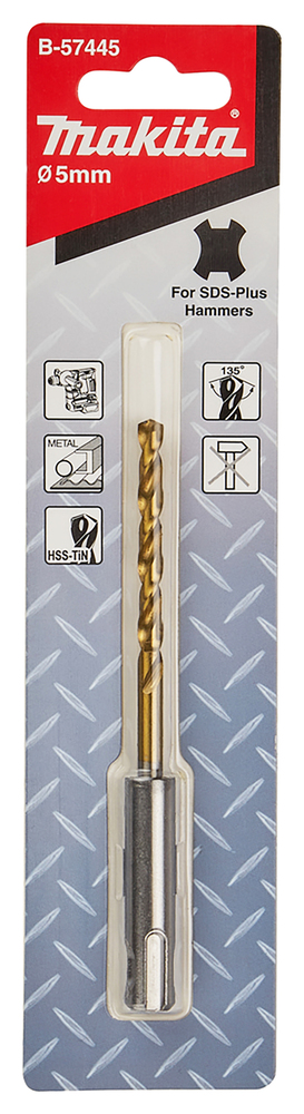 Makita SDS-PLUS Bohrer 5 mm HSS-TiN Makita SDS-PLUS Bohrer 5 mm HSS-TiN