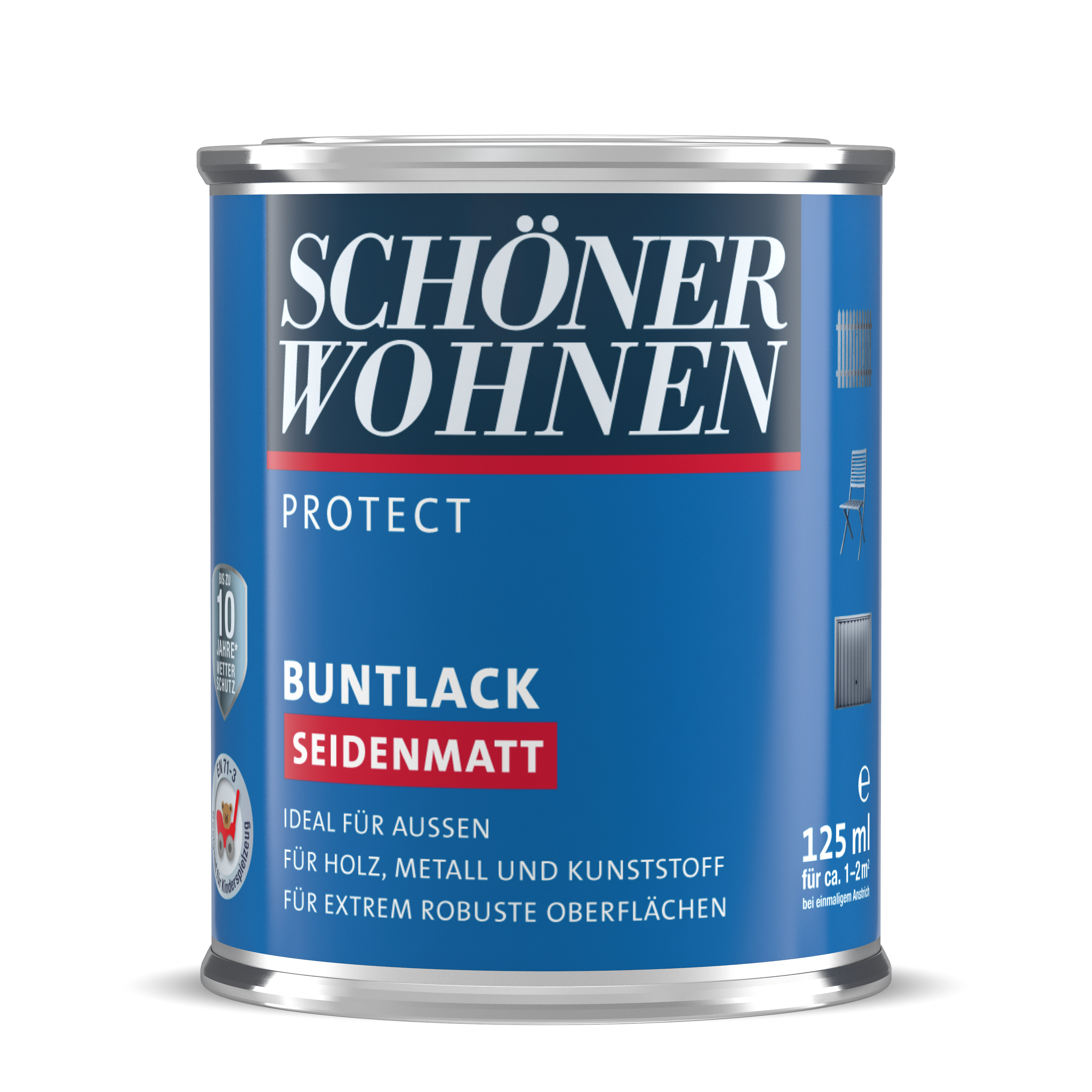 SW_2435-0125-7001 Schöner Wohnen Protect Buntlack, seidenmatt, silbergrau