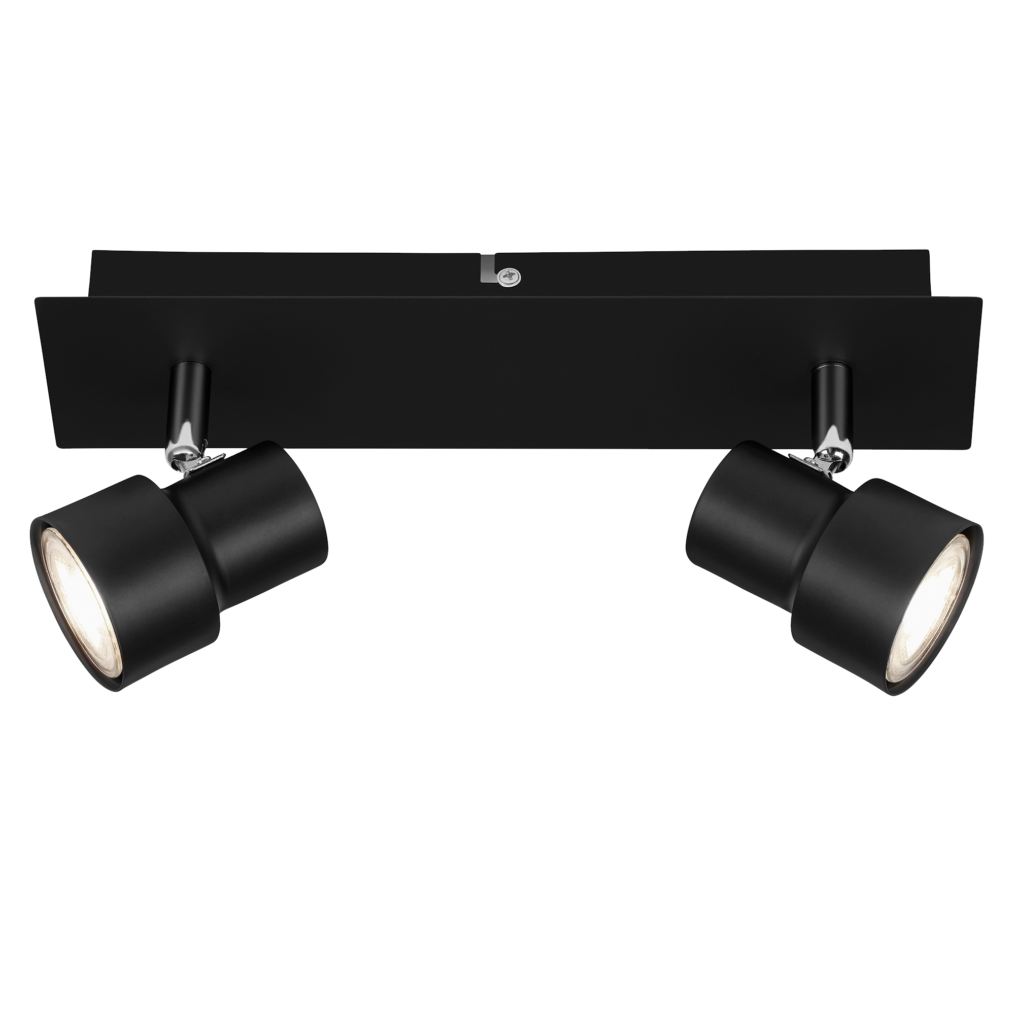 4002707366645-5 Briloner Deckenleuchte, schwarz, 2-flammig