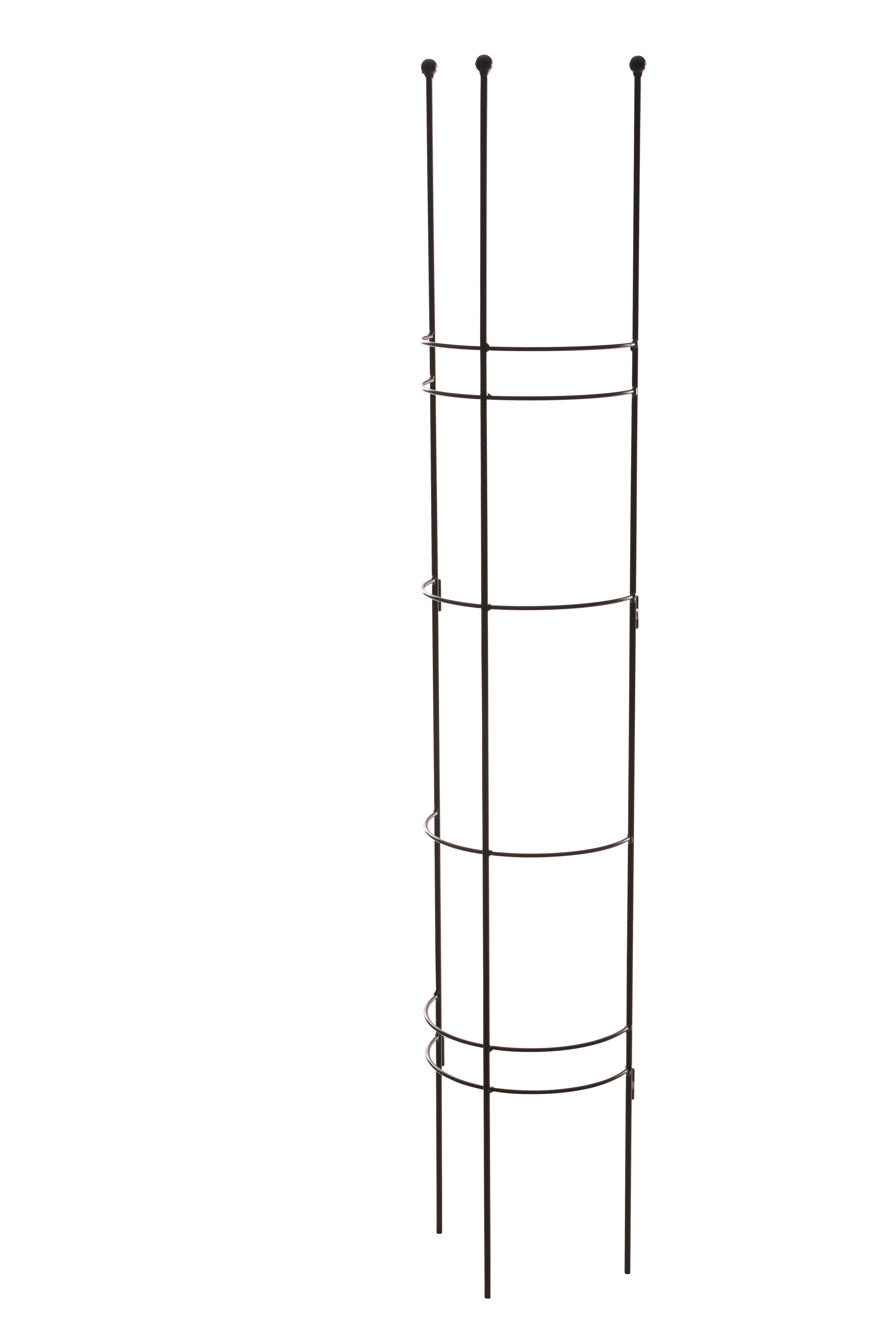 Pink Garten Halbrundspalier M, schwarz, PE coatet