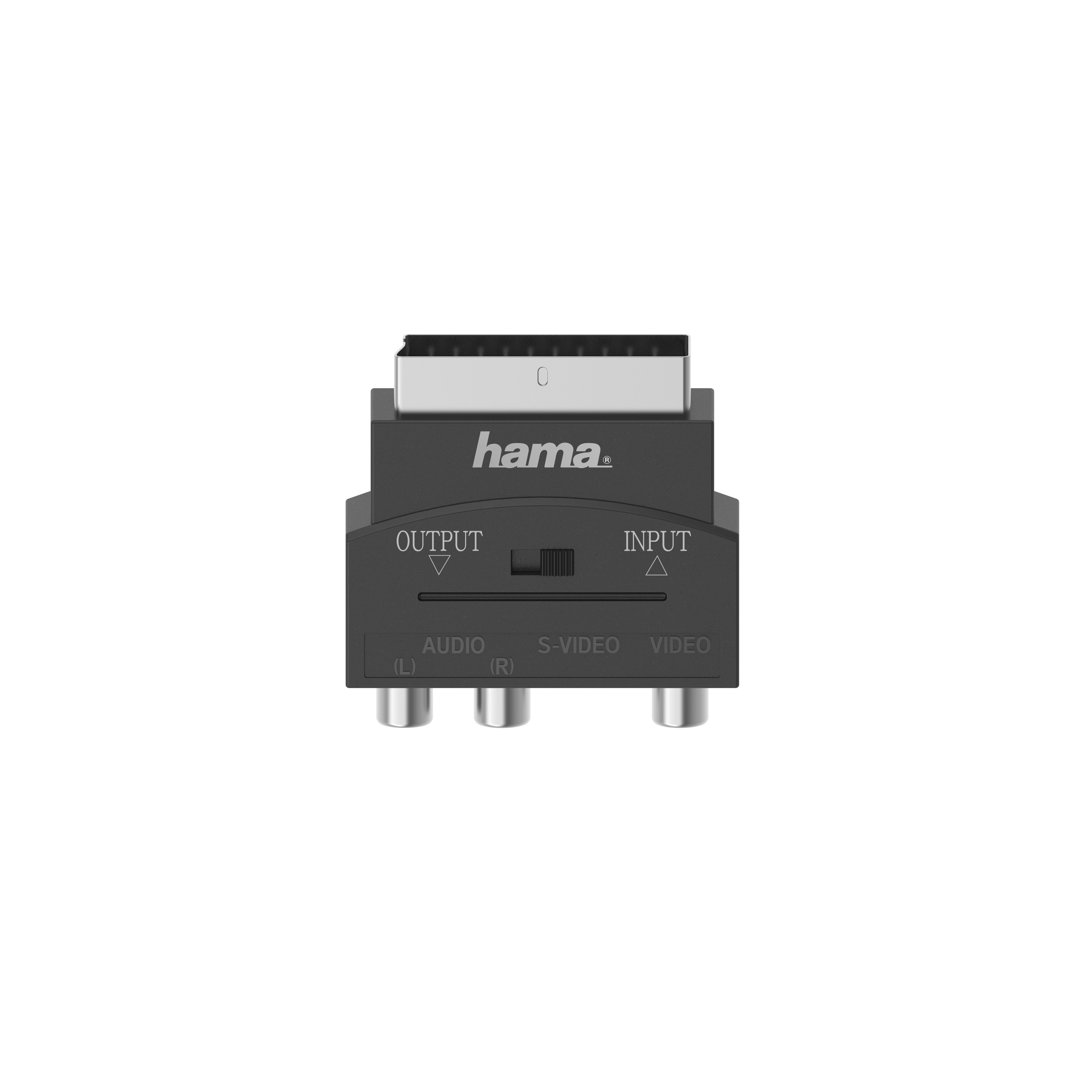 812925 Hama Video-Adapter, S-VHS-Kupplung /3 Cinch-Kupplung