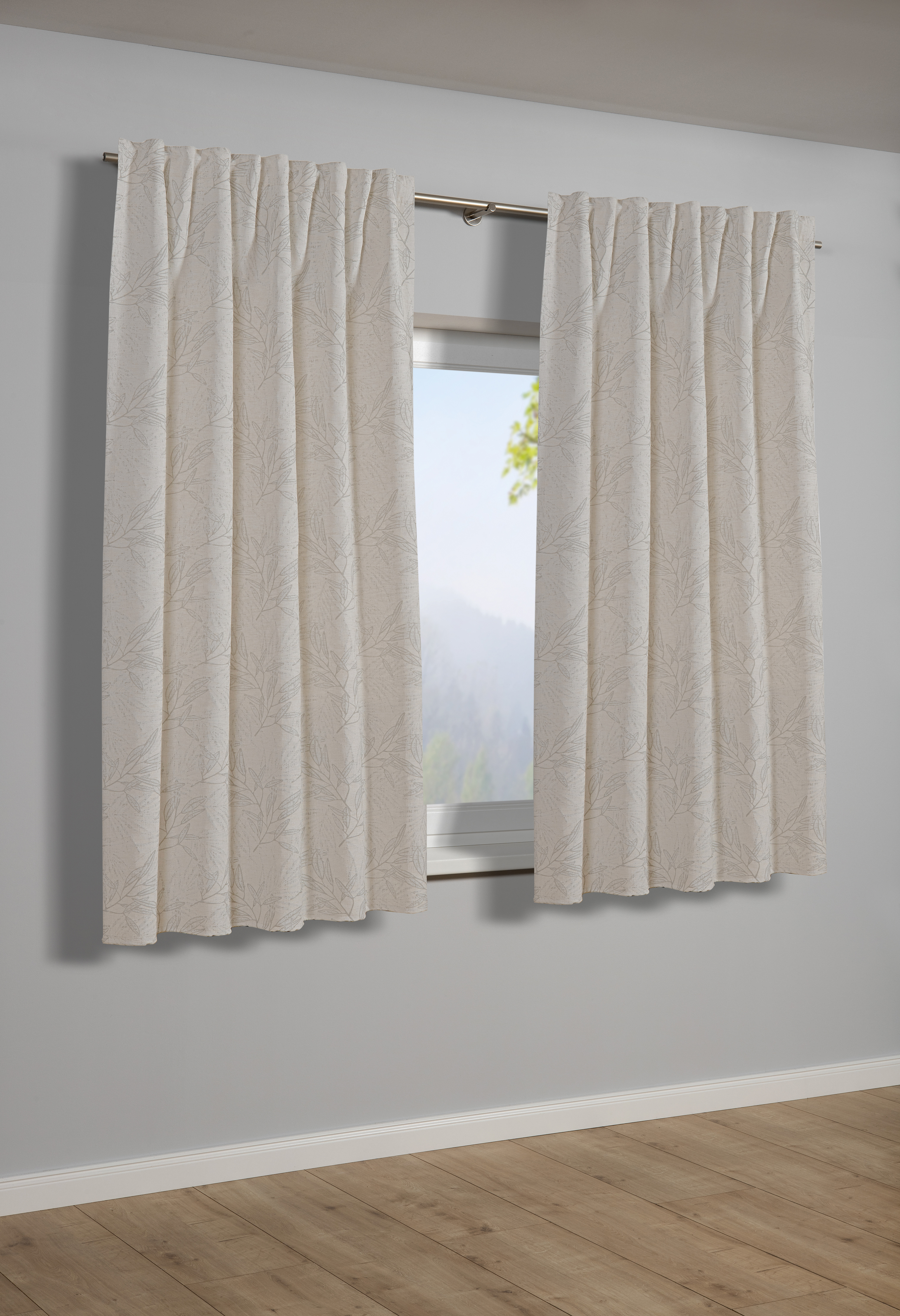 Sehlbach Schal mit Gardinenband natur, 135 x 175 cm Sehlbach Schal mit Gardinenband natur, 135 x 175 cm