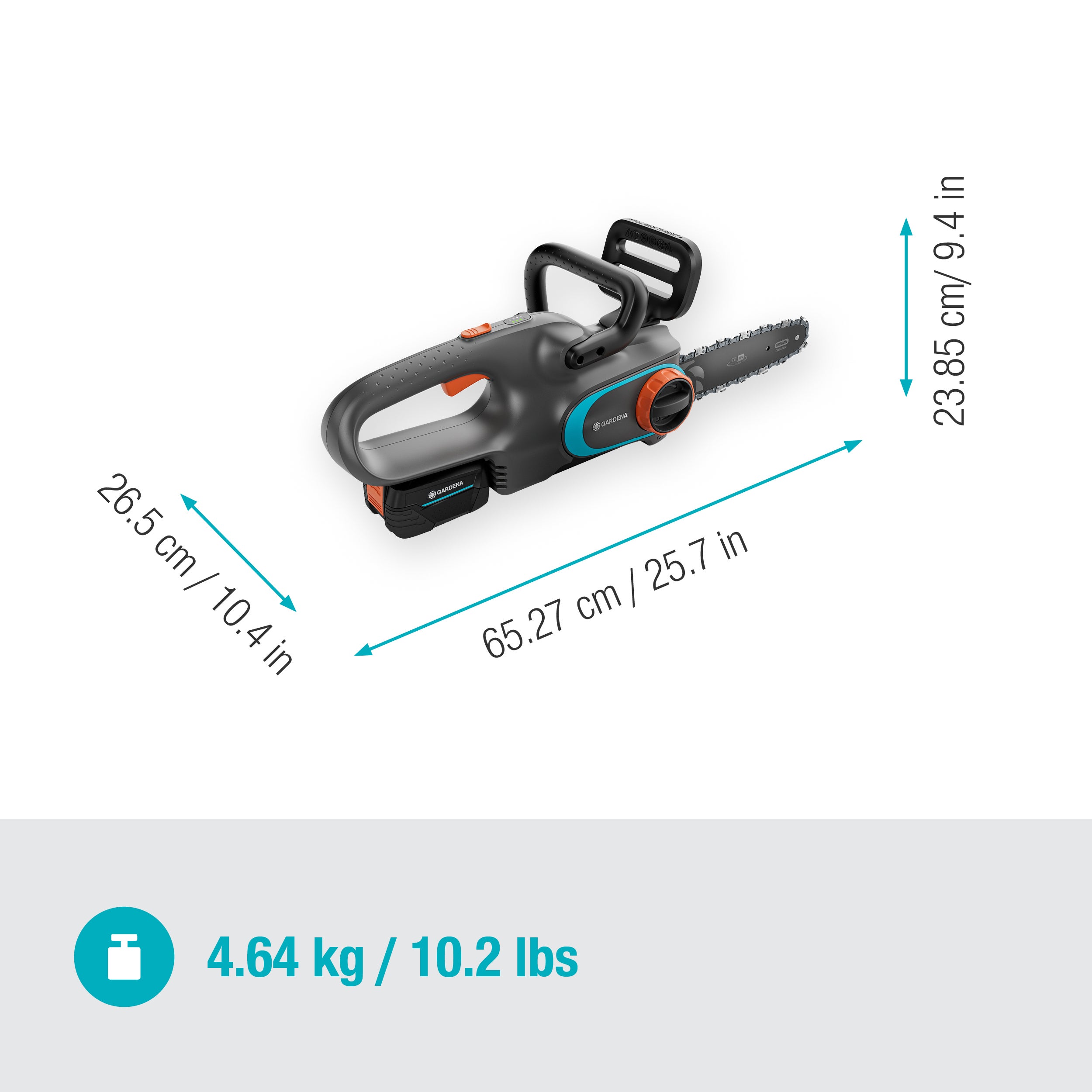 Gardena Akku-Kettensäge PowerSaw 250/18V P4A Ready-To-Use Set Gardena Akku-Kettensäge PowerSaw 250/18V P4A Ready-To-Use Set