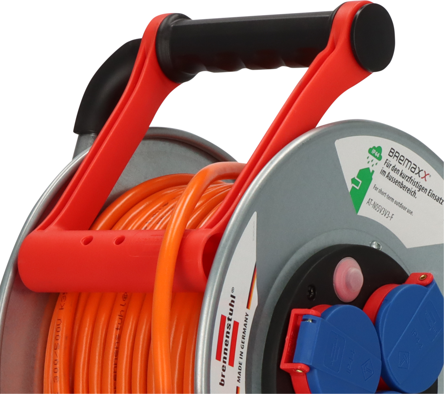 Brennenstuhl Garant S IP44 Kabeltrommel, 25 m Kabel in orange