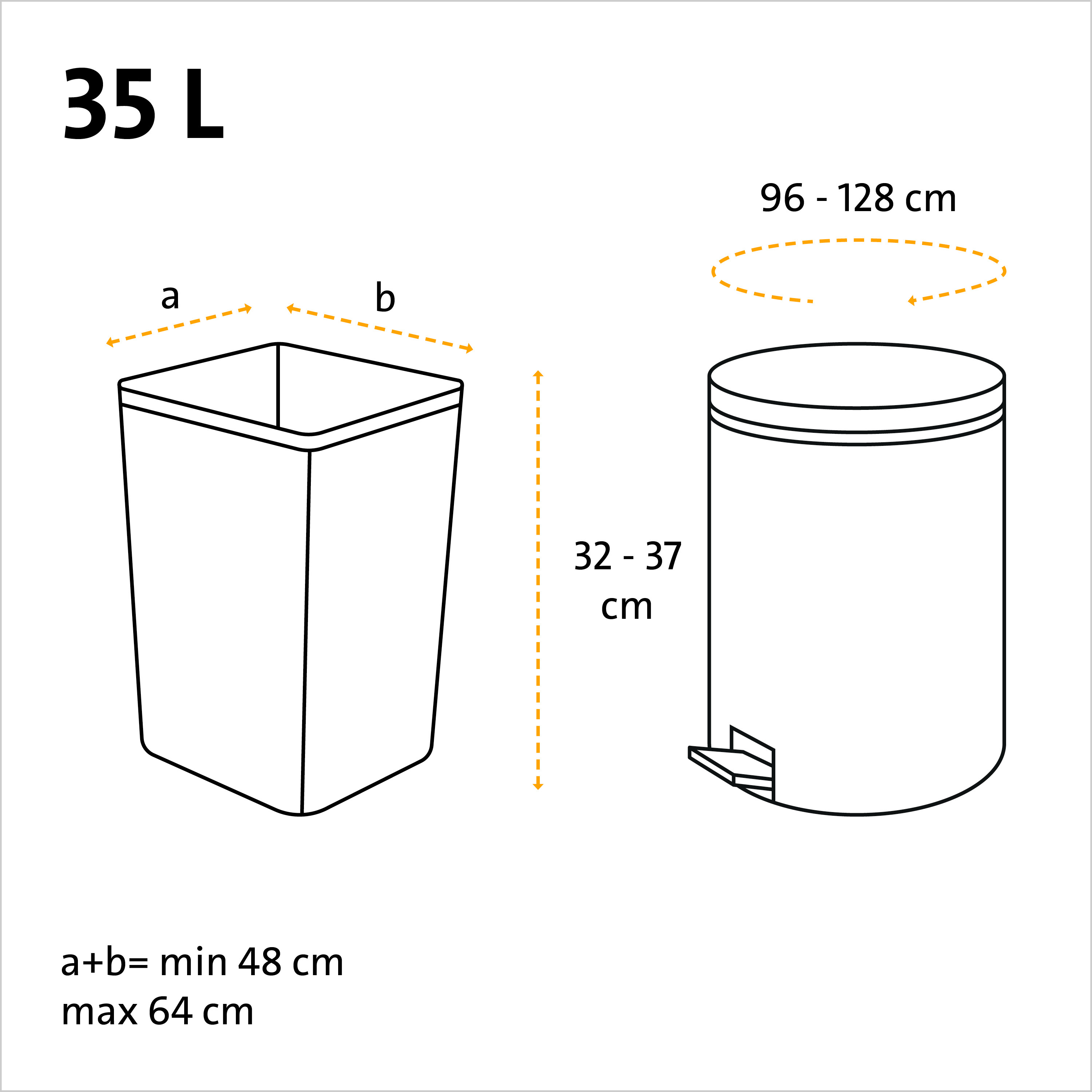Swirl® Tragegriff-Müllbeutel, 35 l Swirl® Tragegriff-Müllbeutel, 35 l
