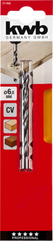 511466-300 Kwb CV-Holzspiralbohrer 6 mm