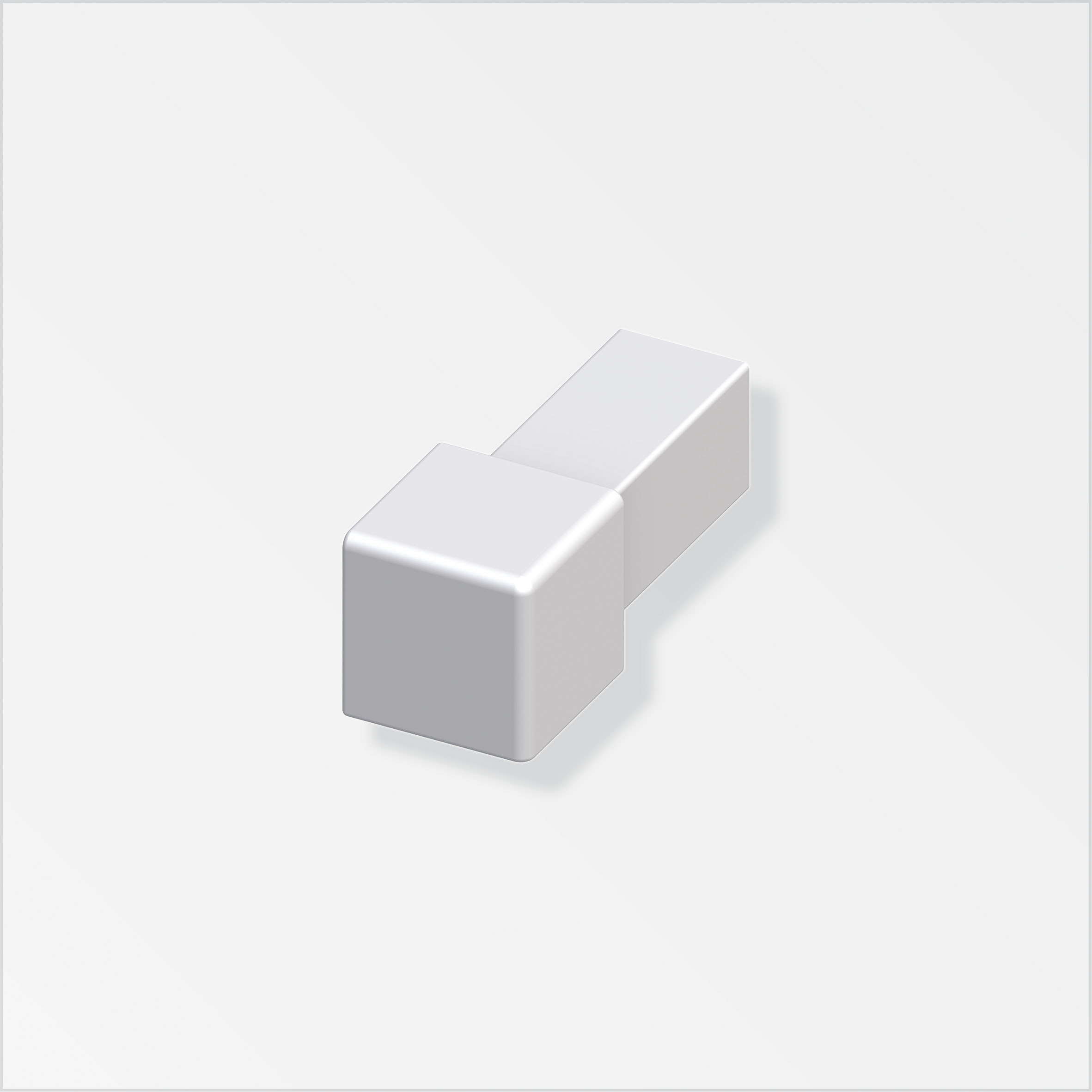 Alfer Quadrat-Fliesenecke, 9,5 mm  silber