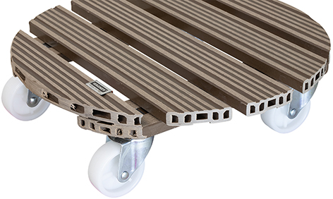 Wagner Pflanzenroller WPC, Ø 385 mm, taupe
