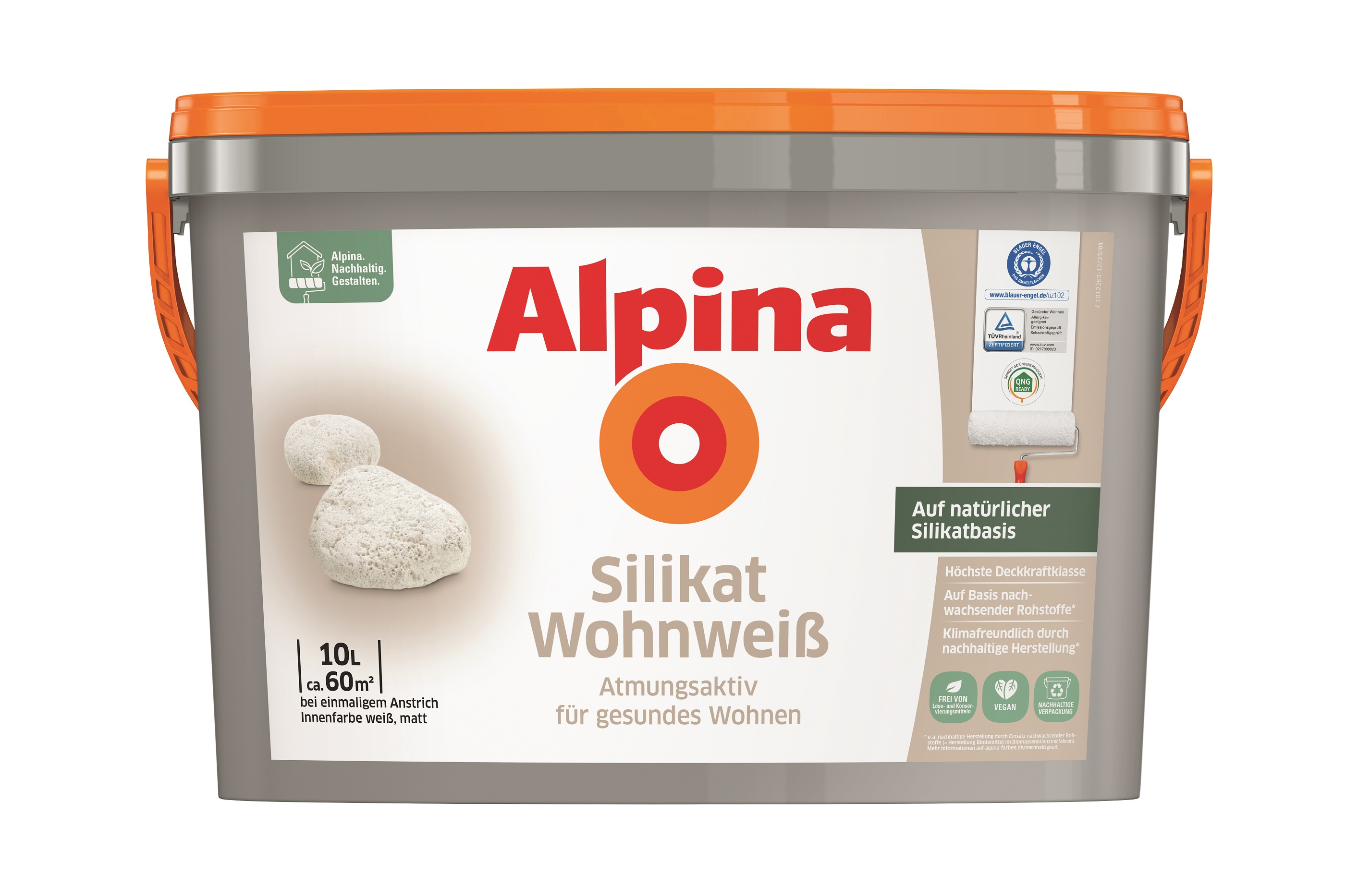 Alpina Silikat Wohnweiß, 10 Liter