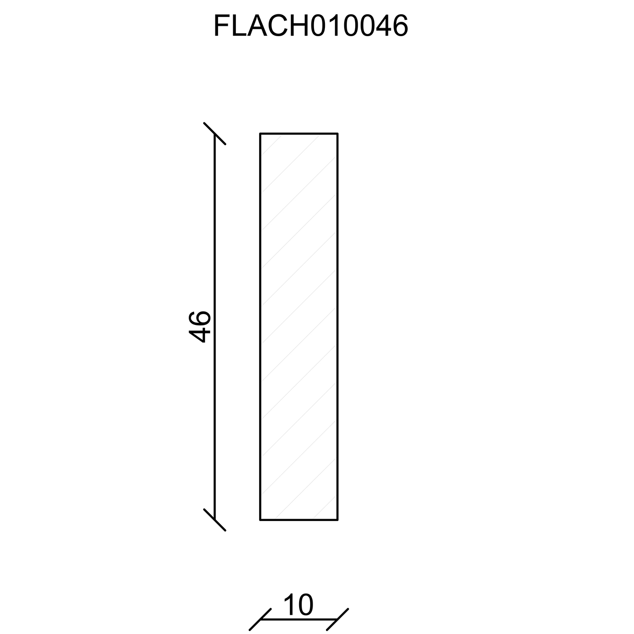 544191-Querschnitt Neuhofer Flachleiste, Fichte/Kiefer astrein roh