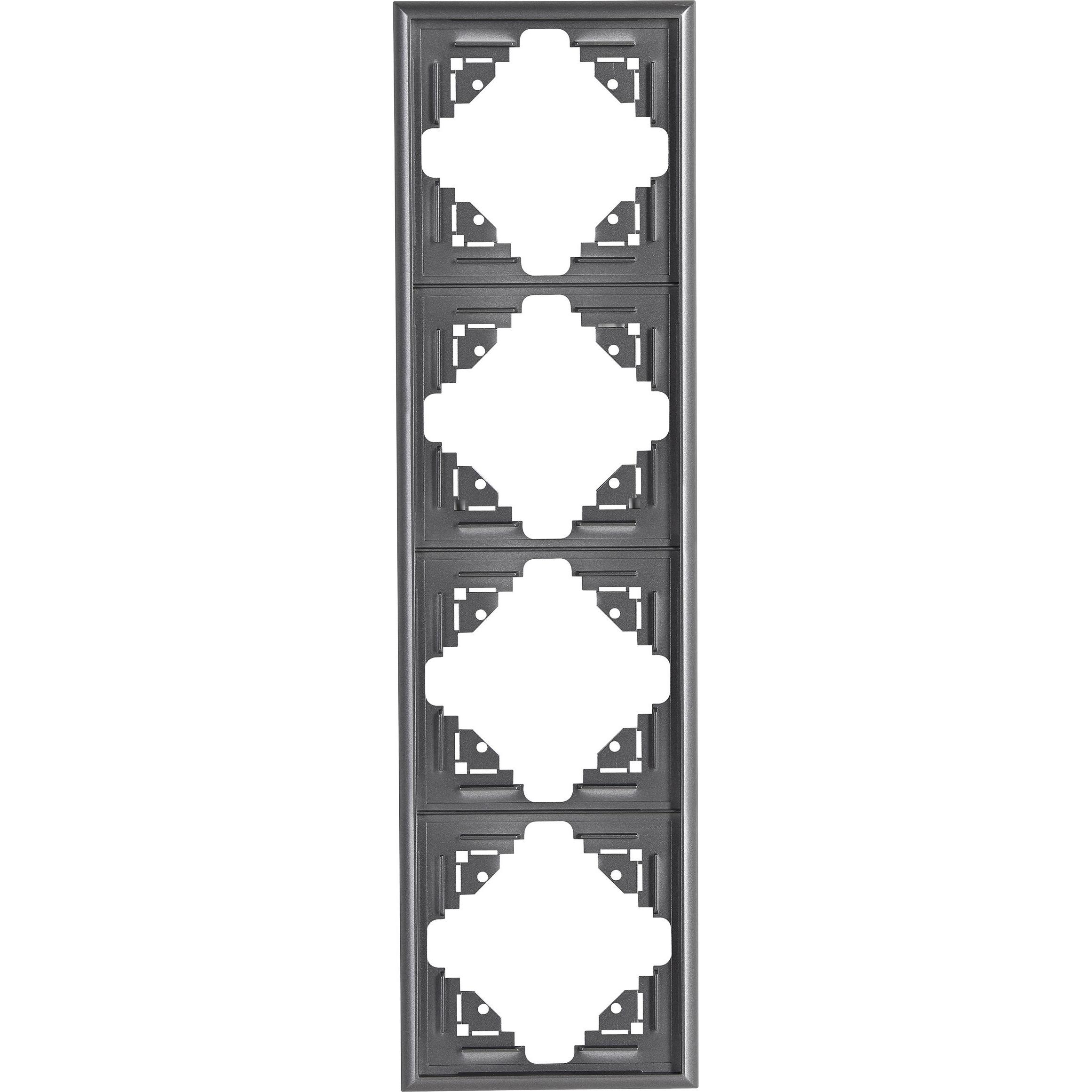 Kopp MALTA Abdeckrahmen 4-fach, anthrazit Kopp MALTA Abdeckrahmen 4-fach, anthrazit