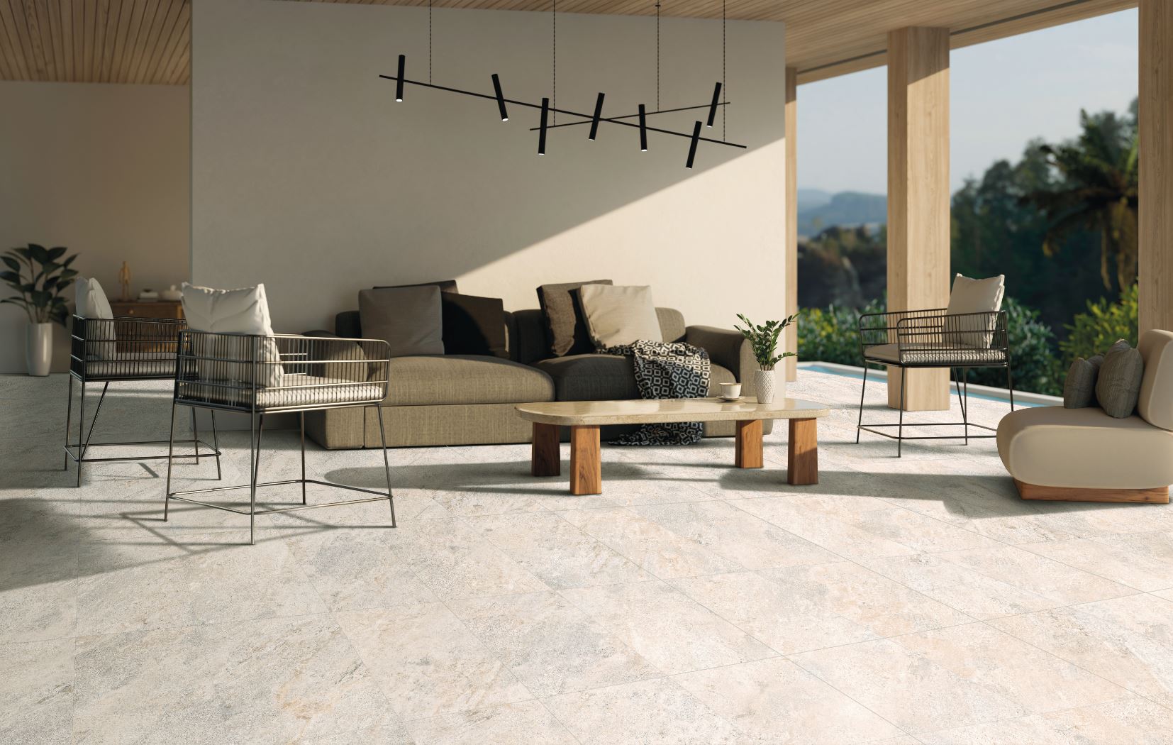I.Tiles FSZ-Bodenfliese, Steinoptik Indoor/Outdoor River Gold, 30,5 x 61 cm