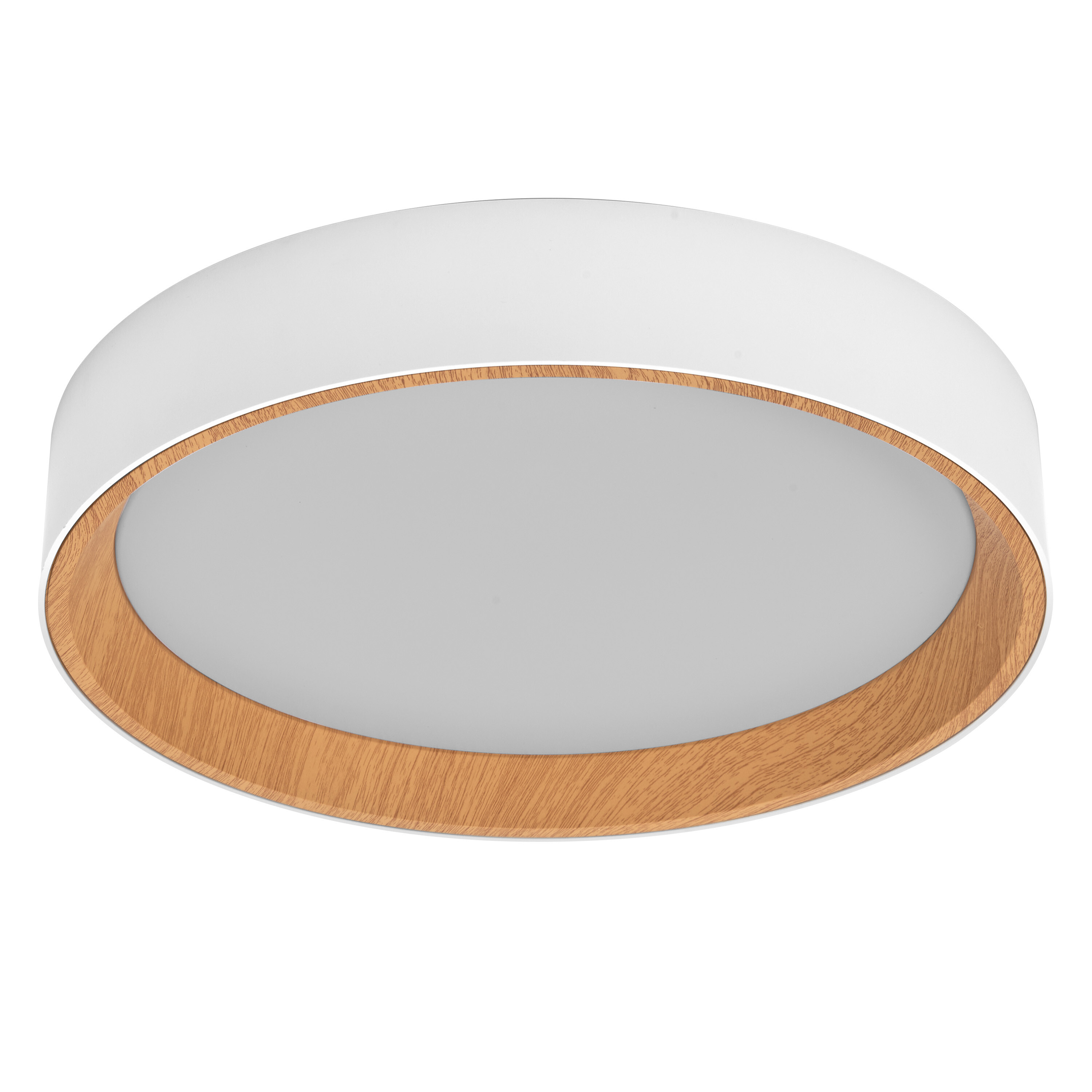 Osram Led Deckenleuchte "Orbis Larios", 390 mm, 24W, 830, Holzdekor/weiß