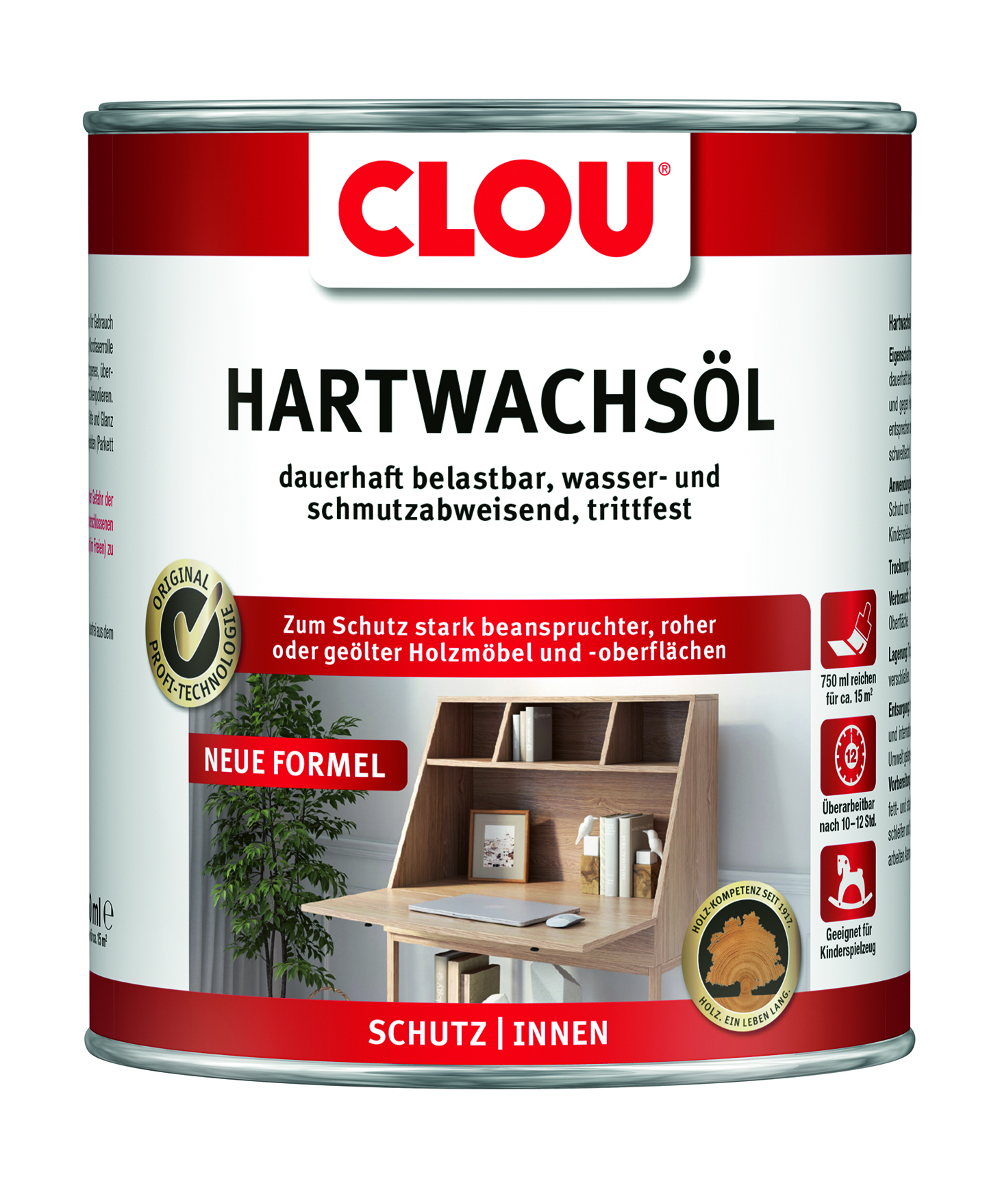 Clou Hartwachs-Öl Farblos, 750 ml