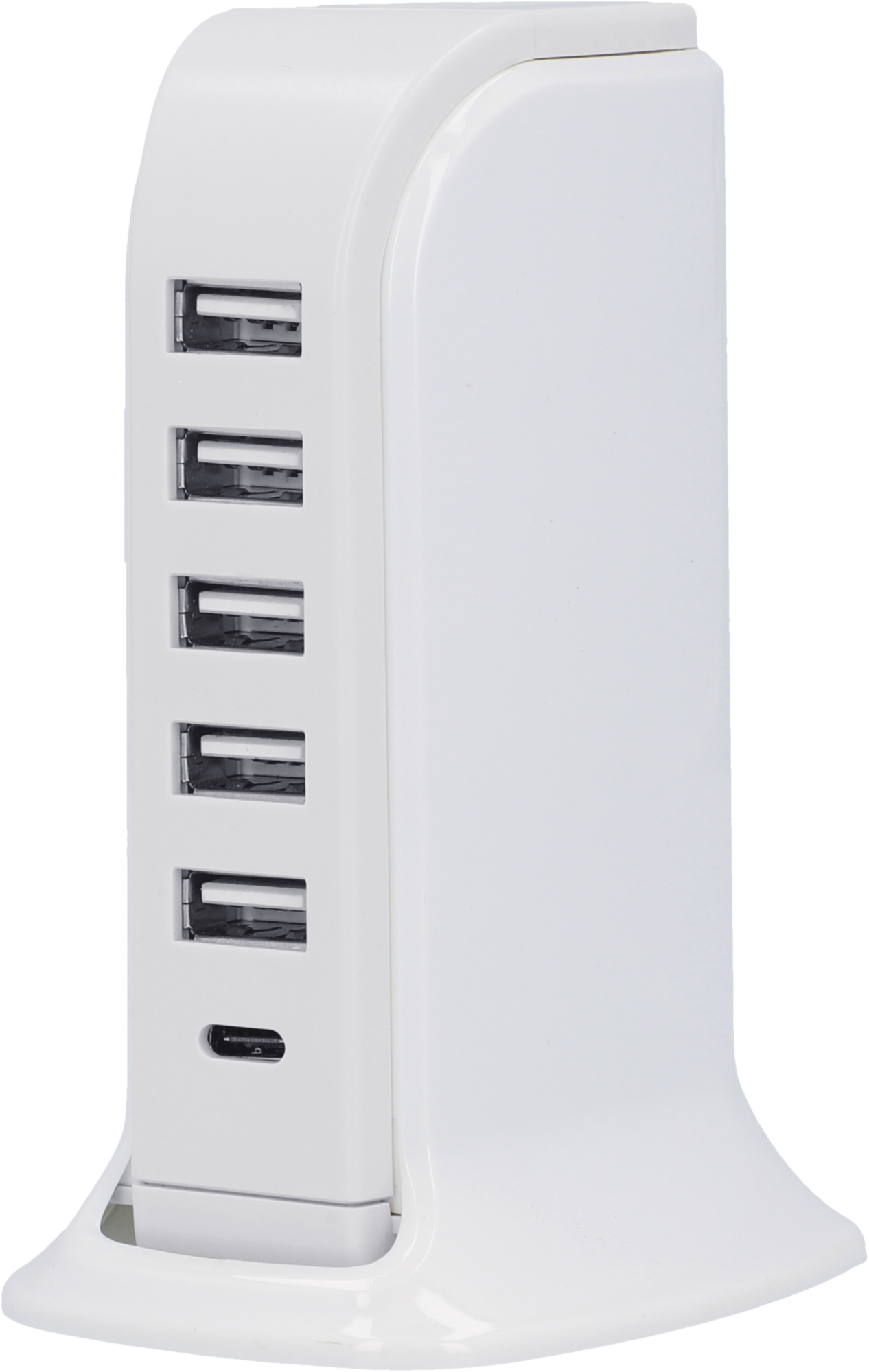 Unitec 6-Port-USB A/C-Ladestation, weiß