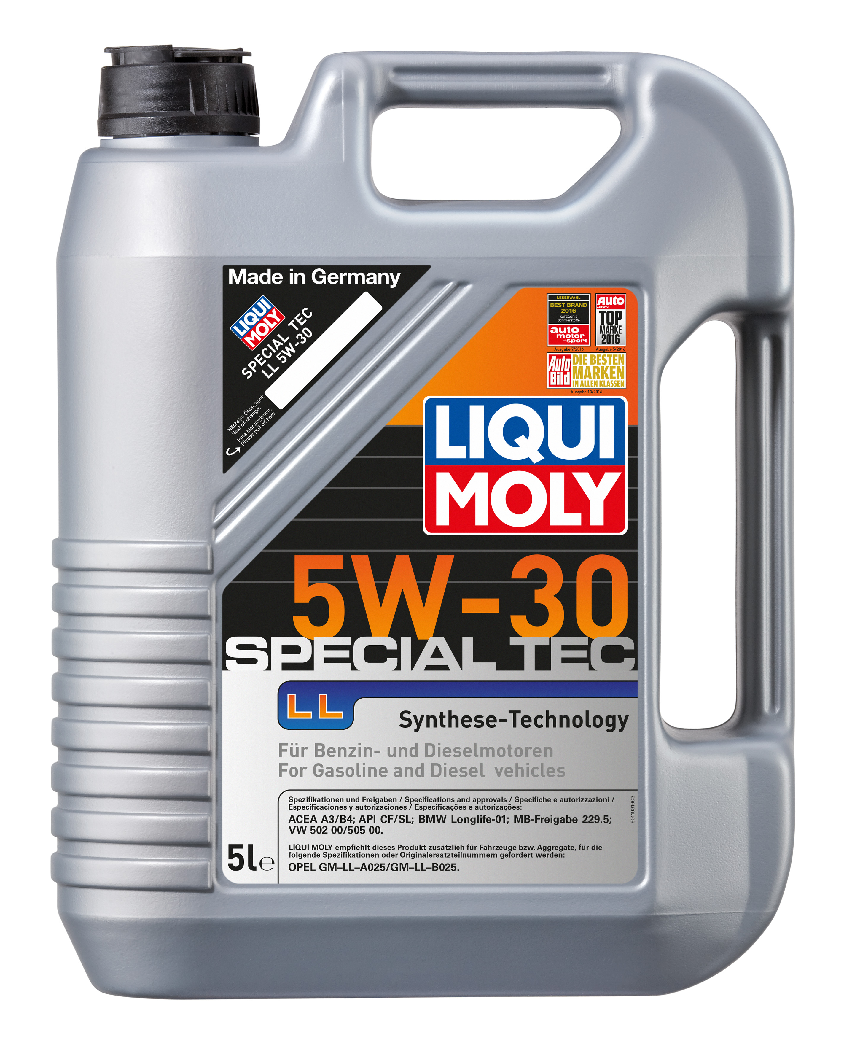 034188 LIQUI MOLY SPECIAL TEC LL 5W-30 5L