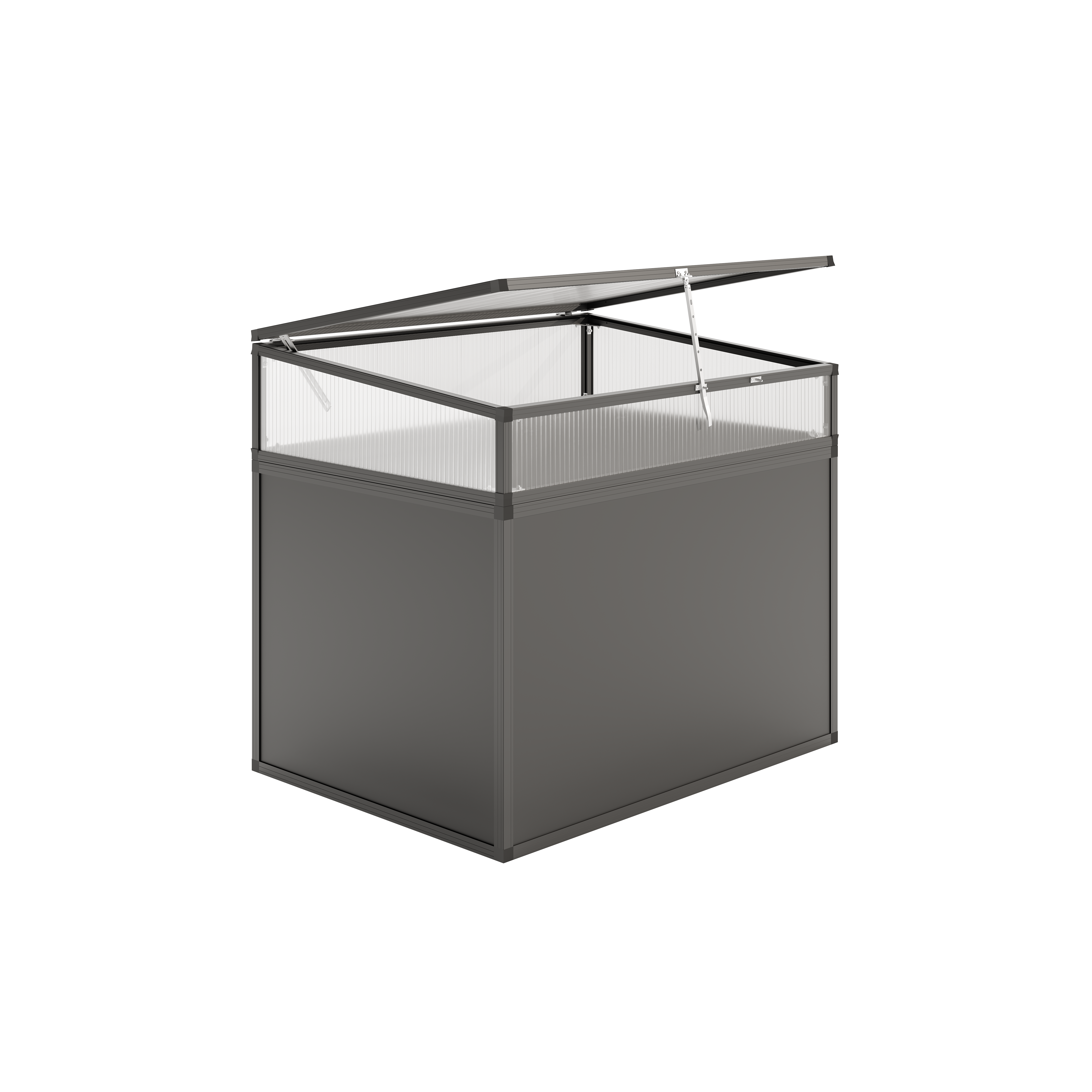 KGT Aluminium-Hochbeet 130, Profilsystem "anthrazit-grau" KGT Aluminium-Hochbeet 130, Profilsystem "anthrazit-grau"