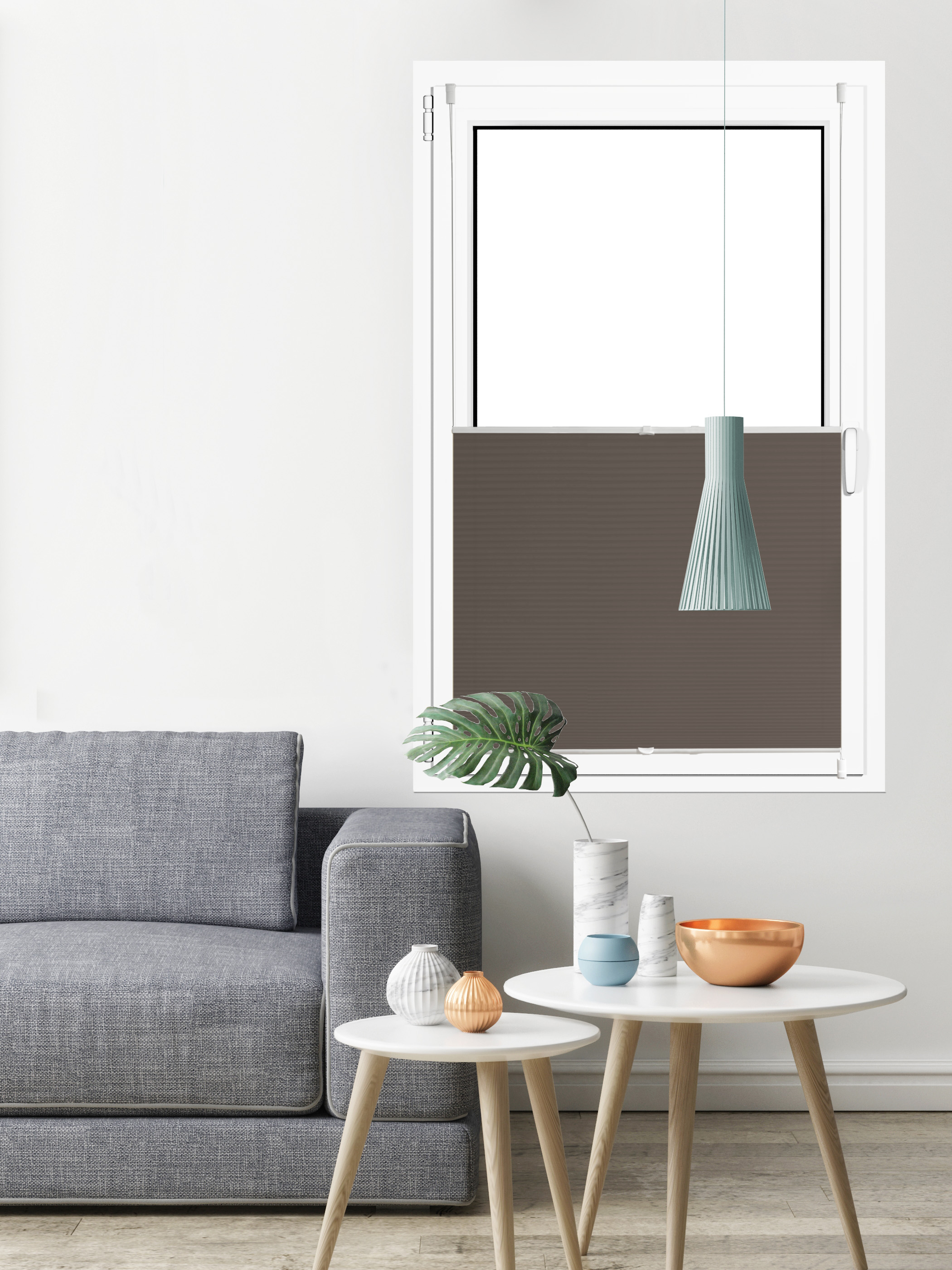 822777_04 Aldomo Plissee, silber-grau