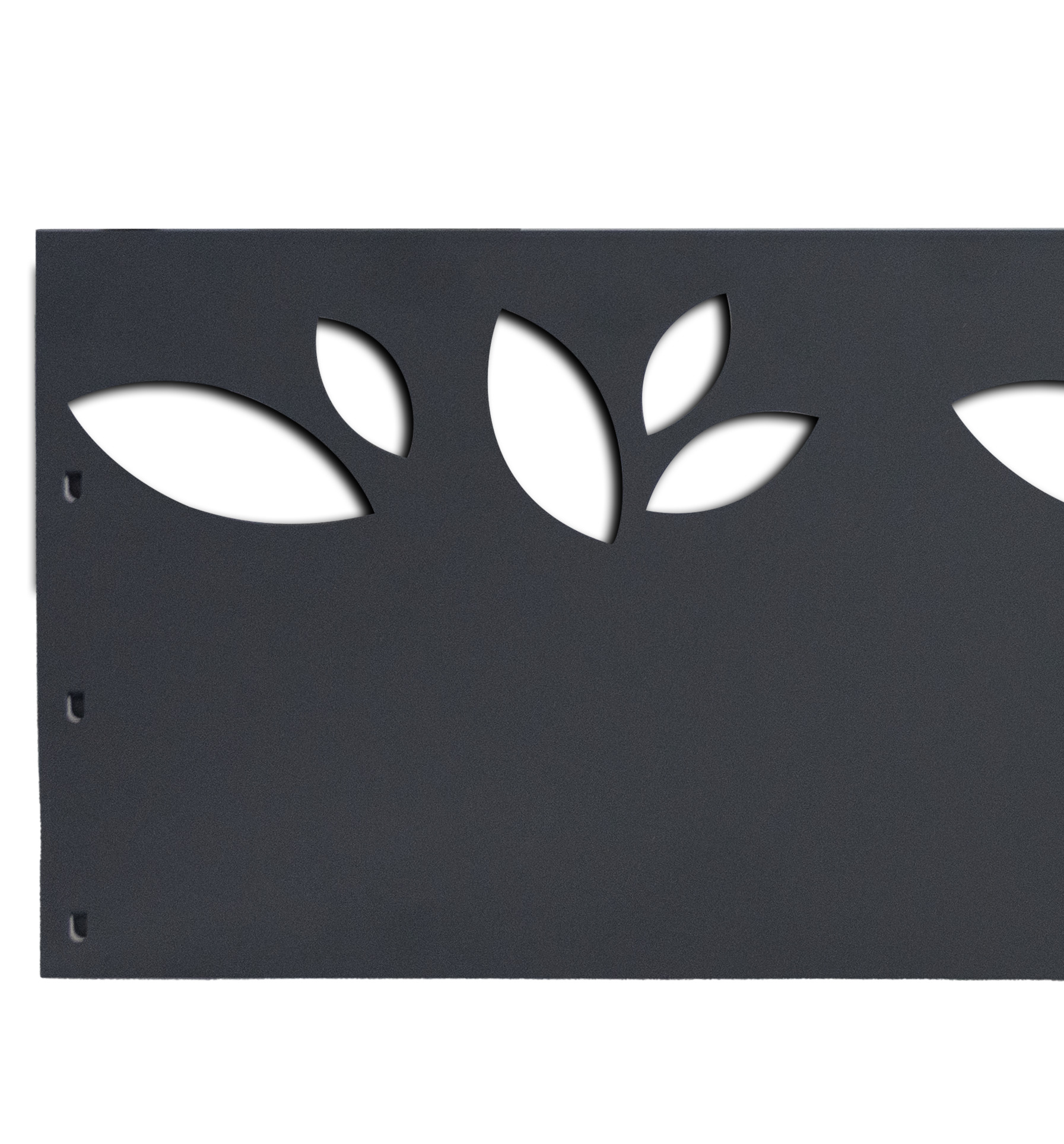 Windhager Rasen - und Gestaltungskante, Blätter anthrazit, 118 x 20 cm Windhager Rasen - und Gestaltungskante, Blätter anthrazit, 118 x 20 cm