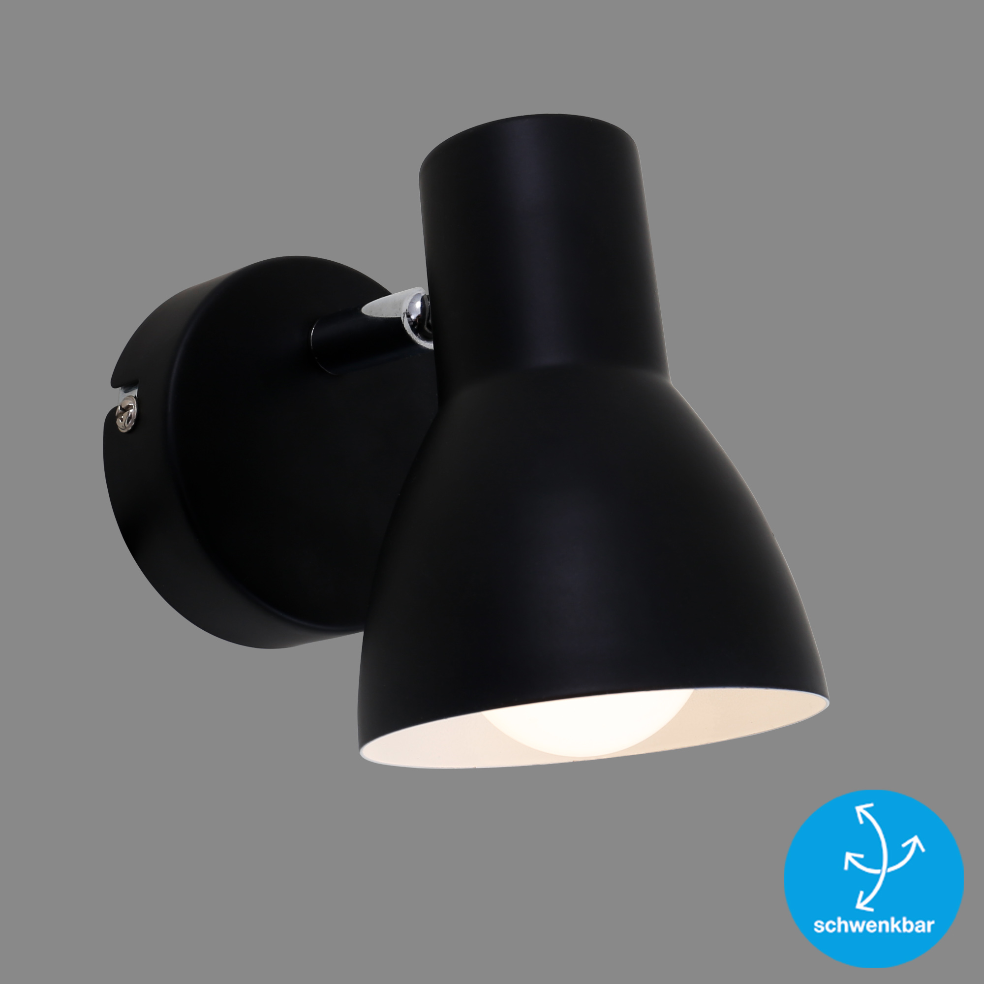 Briloner Wandleuchte, schwarz