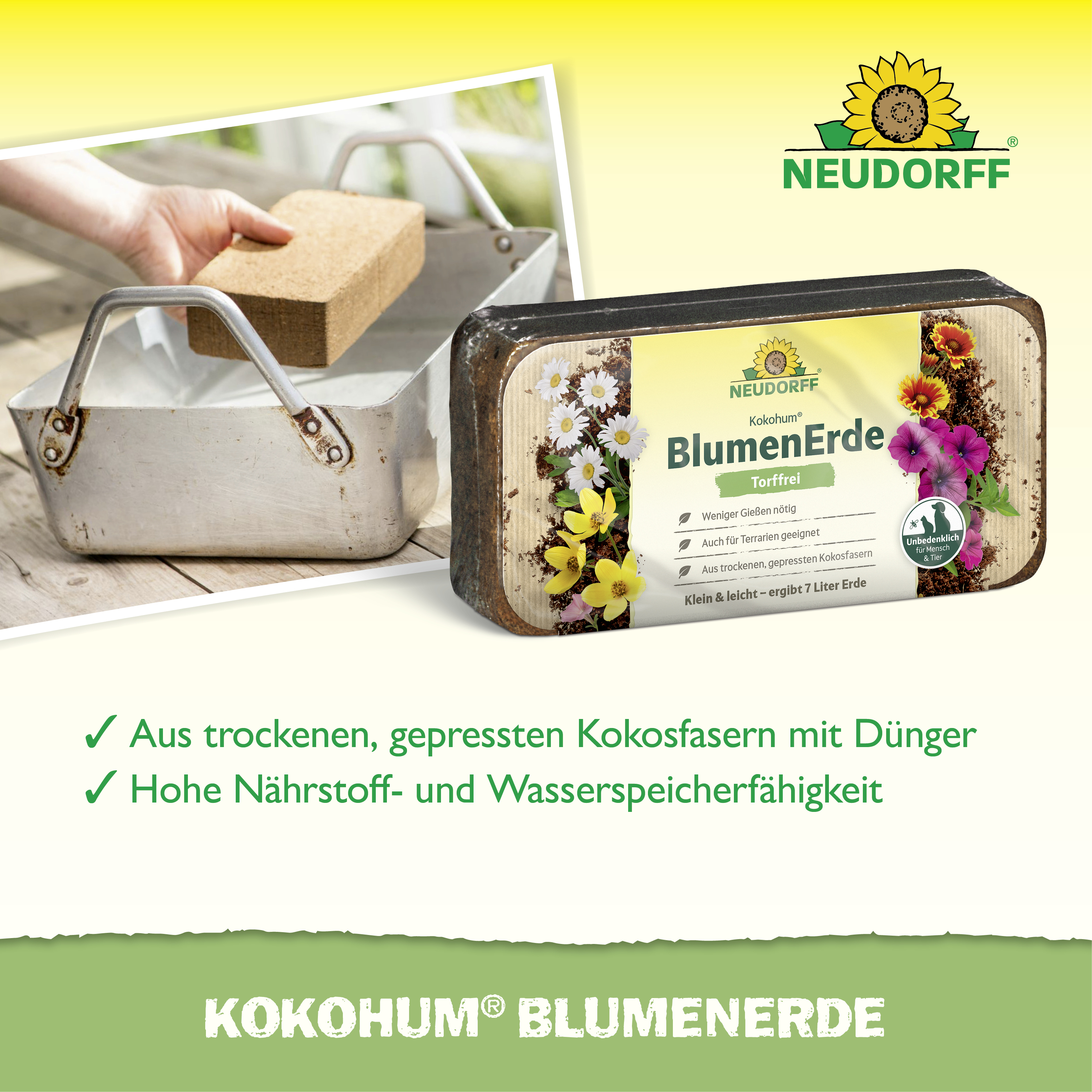 Neudorff Kokohum BlumenErde, 7 l