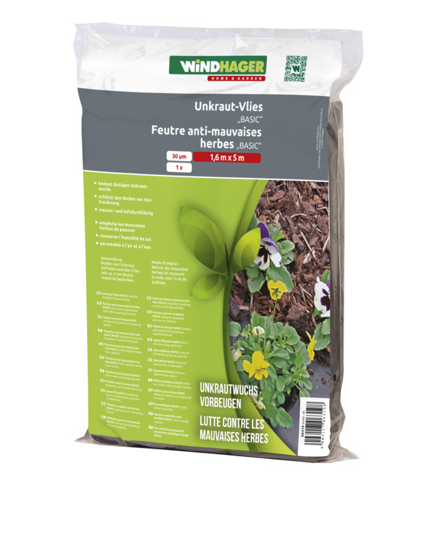 Windhager Unkraut-Vlies Basic 5 x 1,6 m, 30g/m² Windhager Unkraut-Vlies Basic 5 x 1,6 m, 30g/m²
