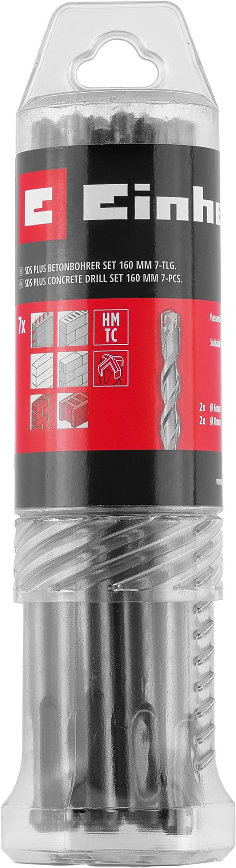 Einhell SDS Plus Hammerbohrer-Set, 160 mm Einhell SDS Plus Hammerbohrer-Set, 160 mm