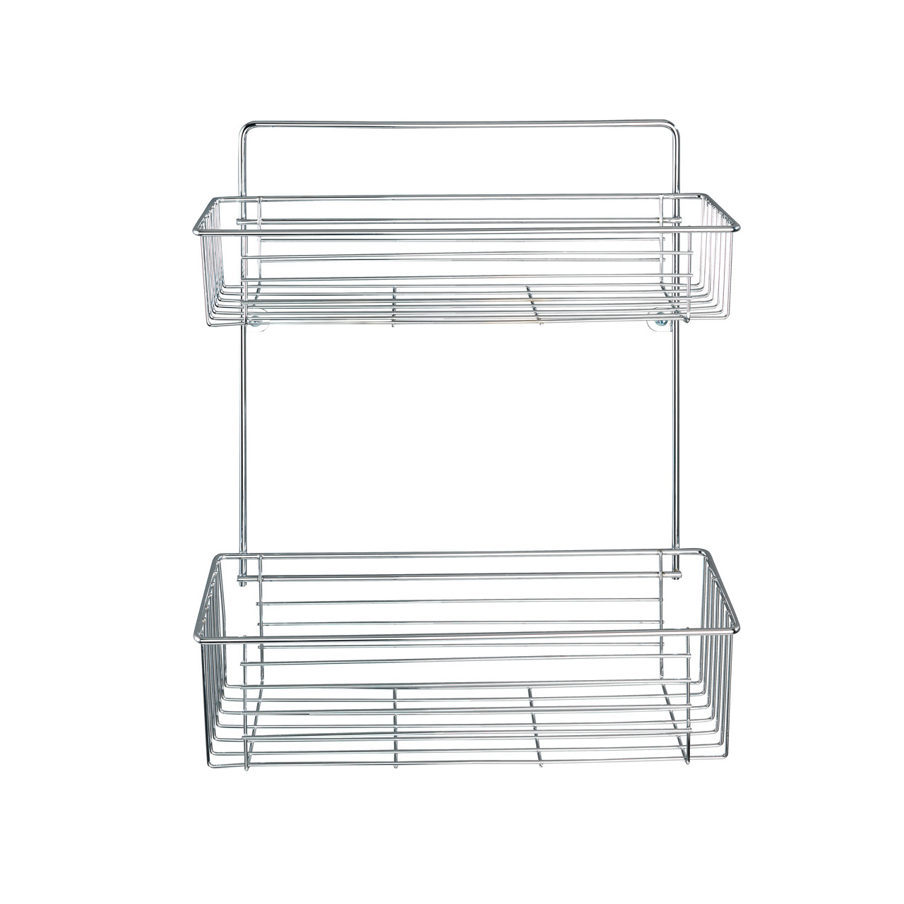 422852-Wandregal-Avesta-chrom_FS_03 WENKO WANDREGAL AVESTA 2ETAGEN CHROM 12X32X38CM