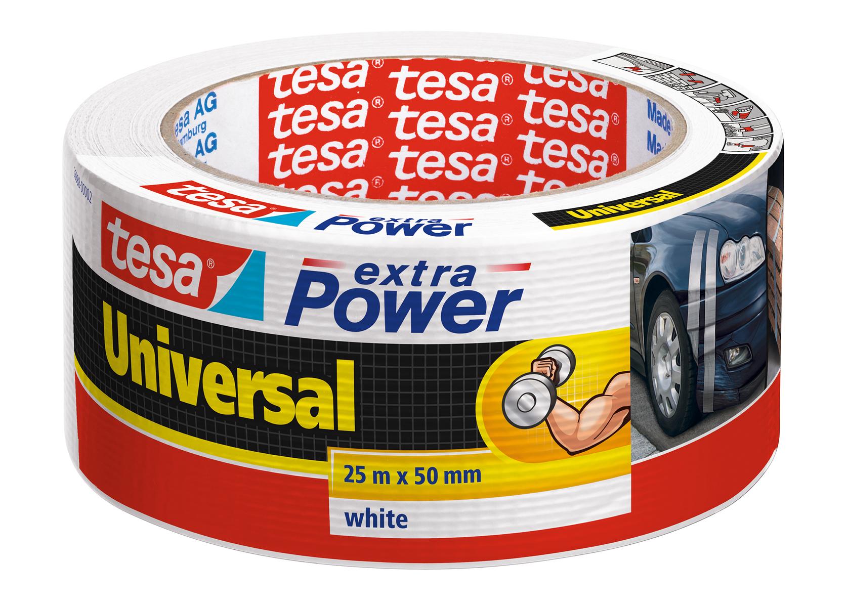 tesa extra Power Universal, weiß, 25 m