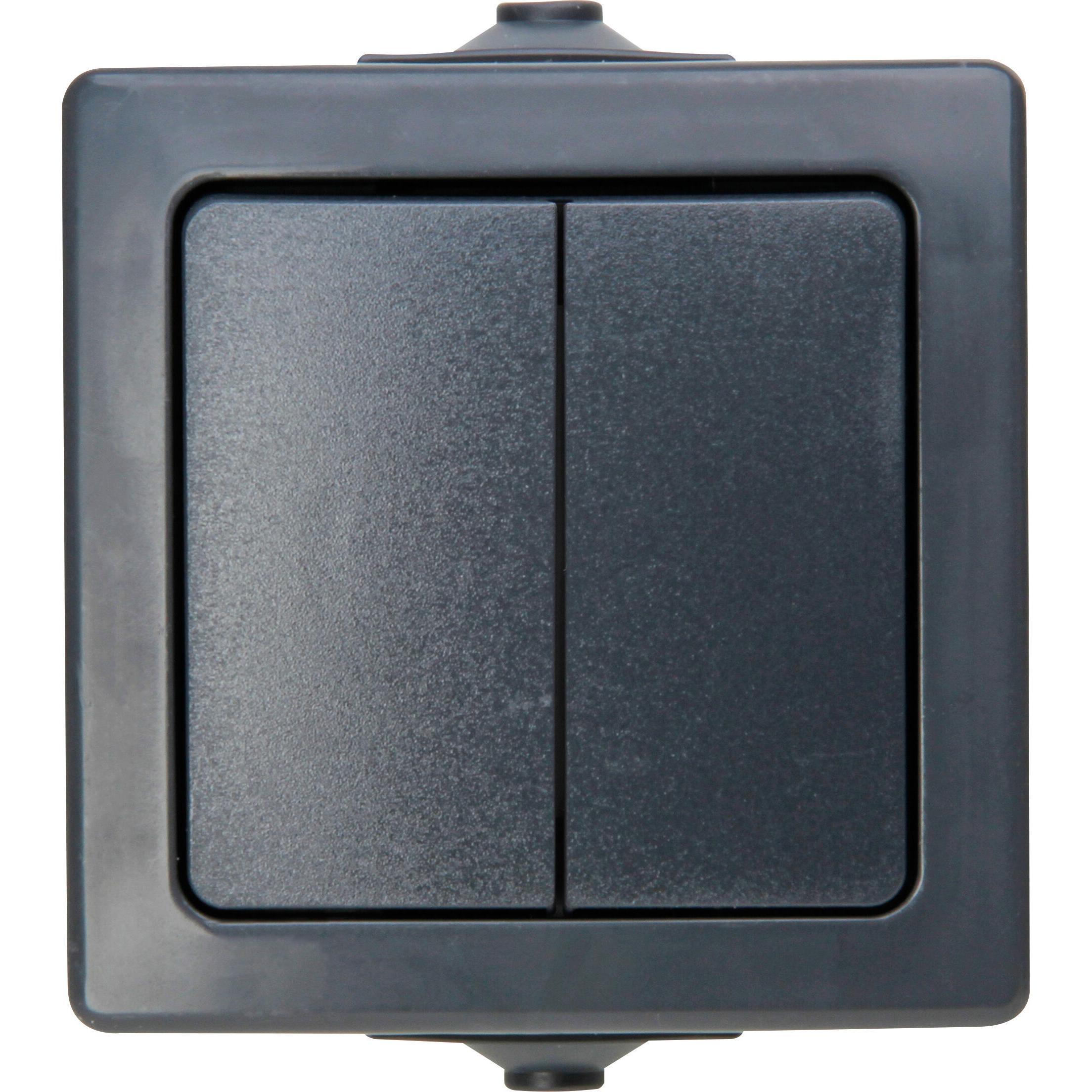 Kopp NAUTIC Serienschalter, anthrazit Kopp NAUTIC Serienschalter, anthrazit