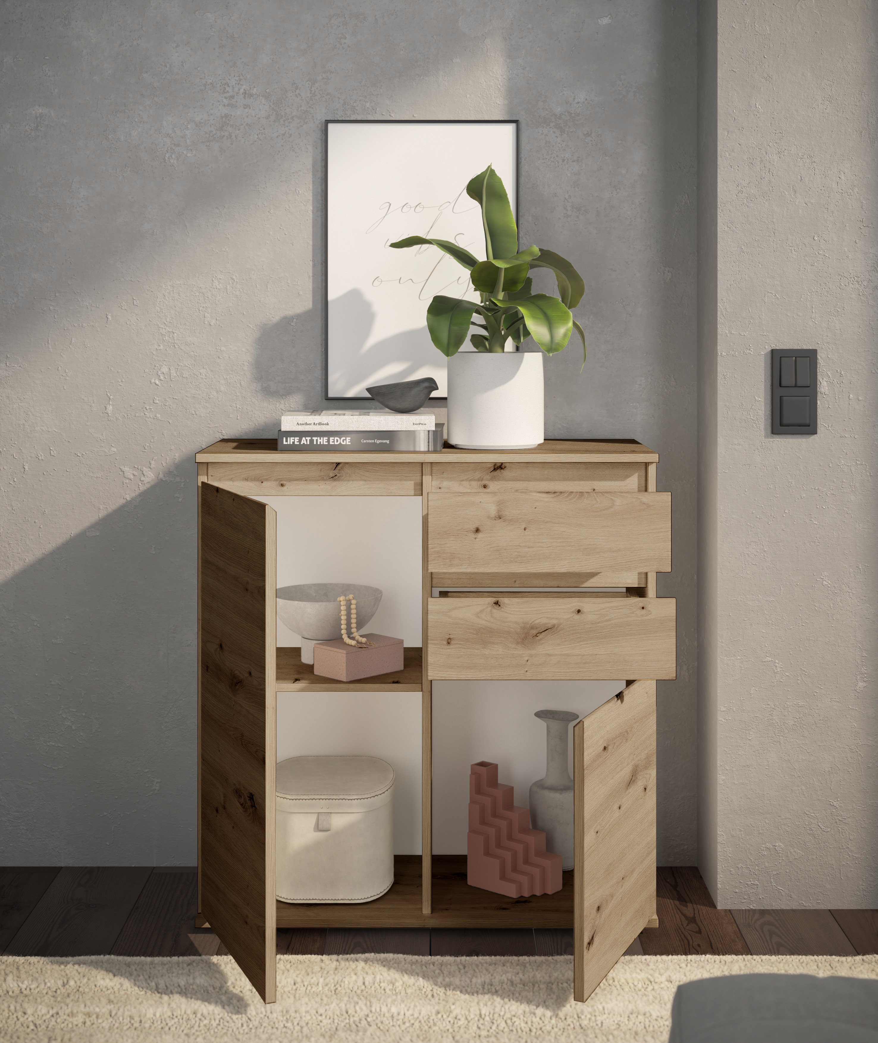 Bega Kommode Brest 2, 2 Türen, Artisan