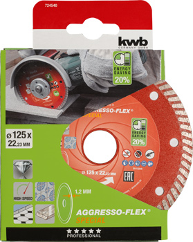 724540-300 Kwb Diamant-Dünntrennscheibe, 125 mm
