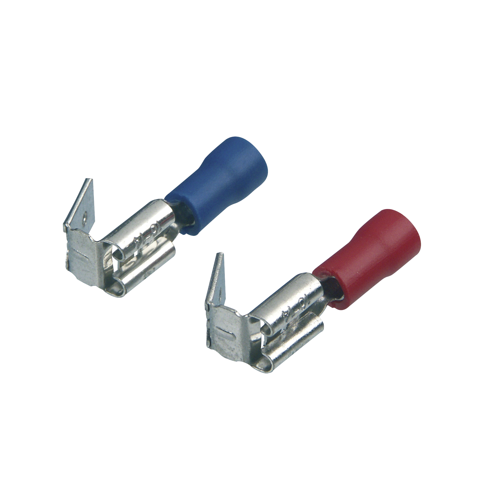 REV Flachstecker-Set mit Abzweig, rot und blau, 24 Stück