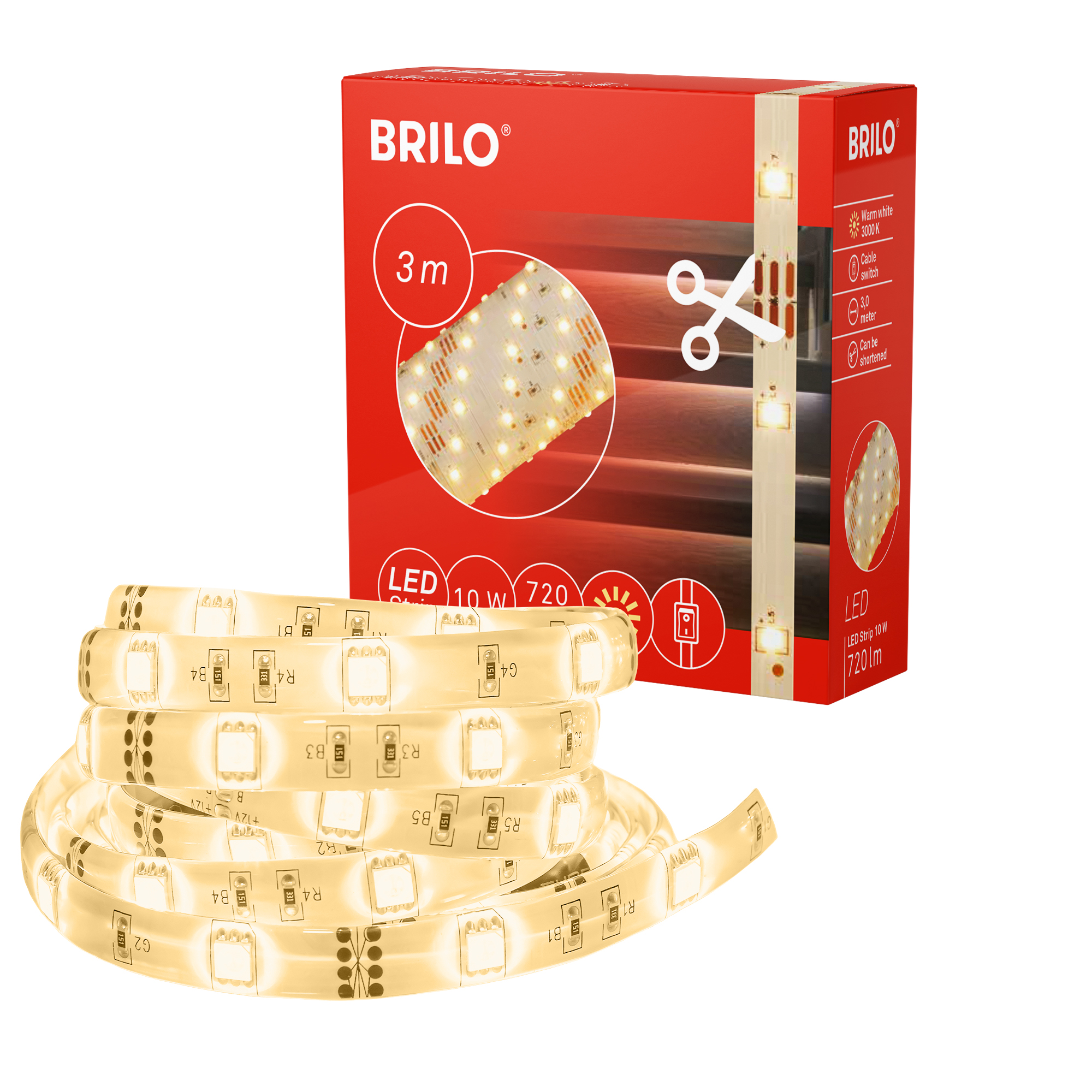 Briloner LED Band, 300 cm, weiß Briloner LED Band, 300 cm, weiß