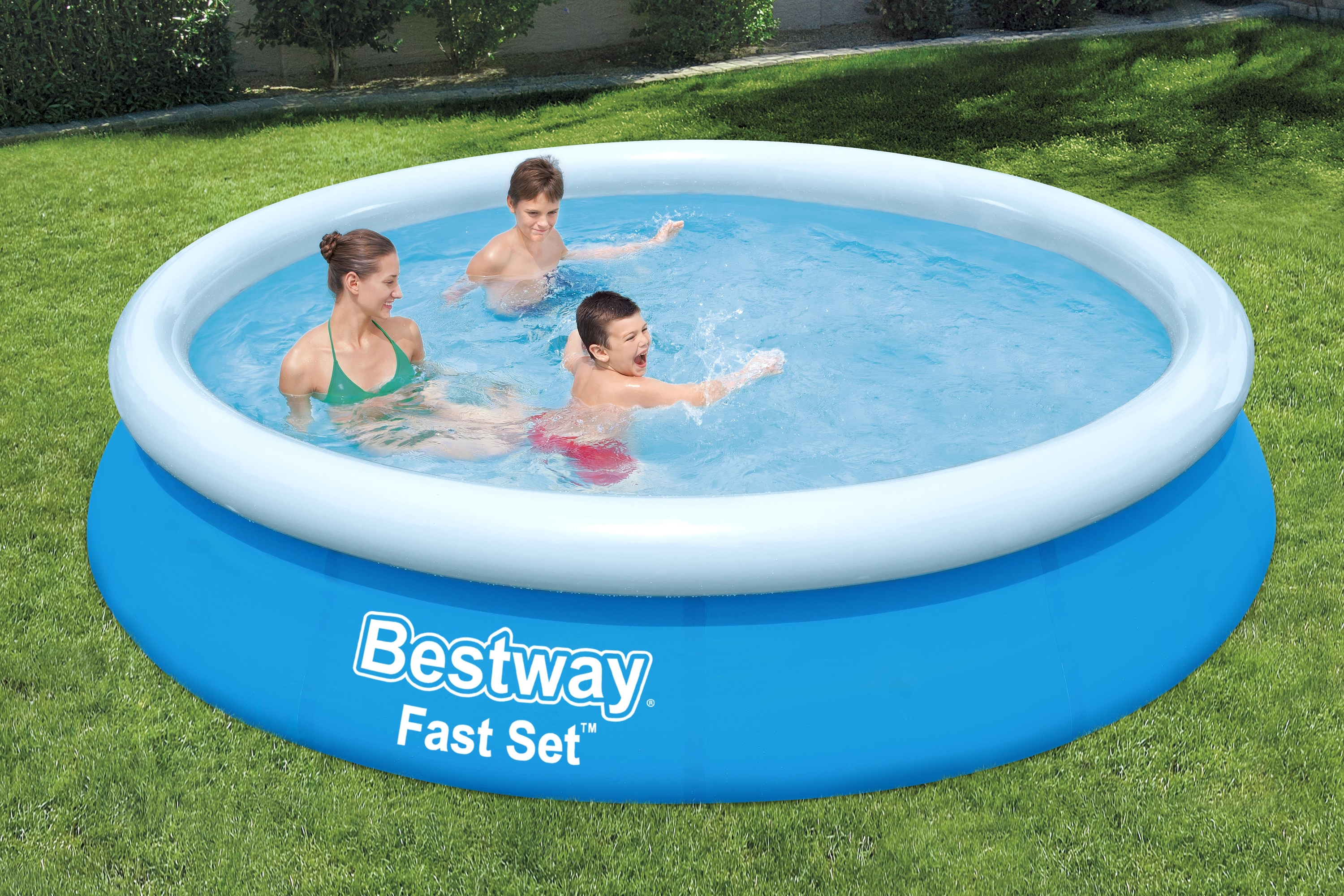 BESTWAY® SO Fast Set Pool, Ø366x76 cm mit Pumpe