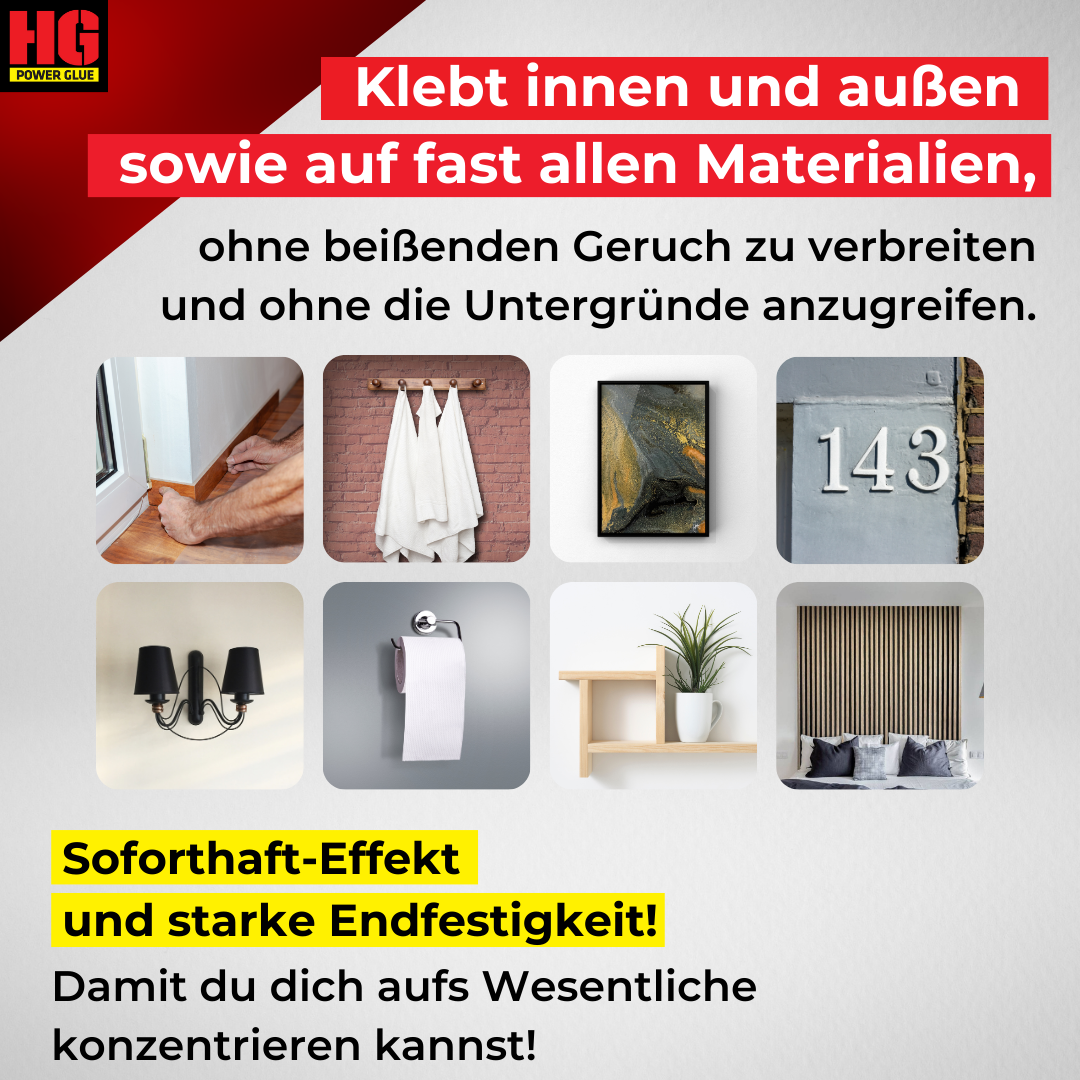 HG Montagekleber & Dichtstoff TO-GO, 60 g