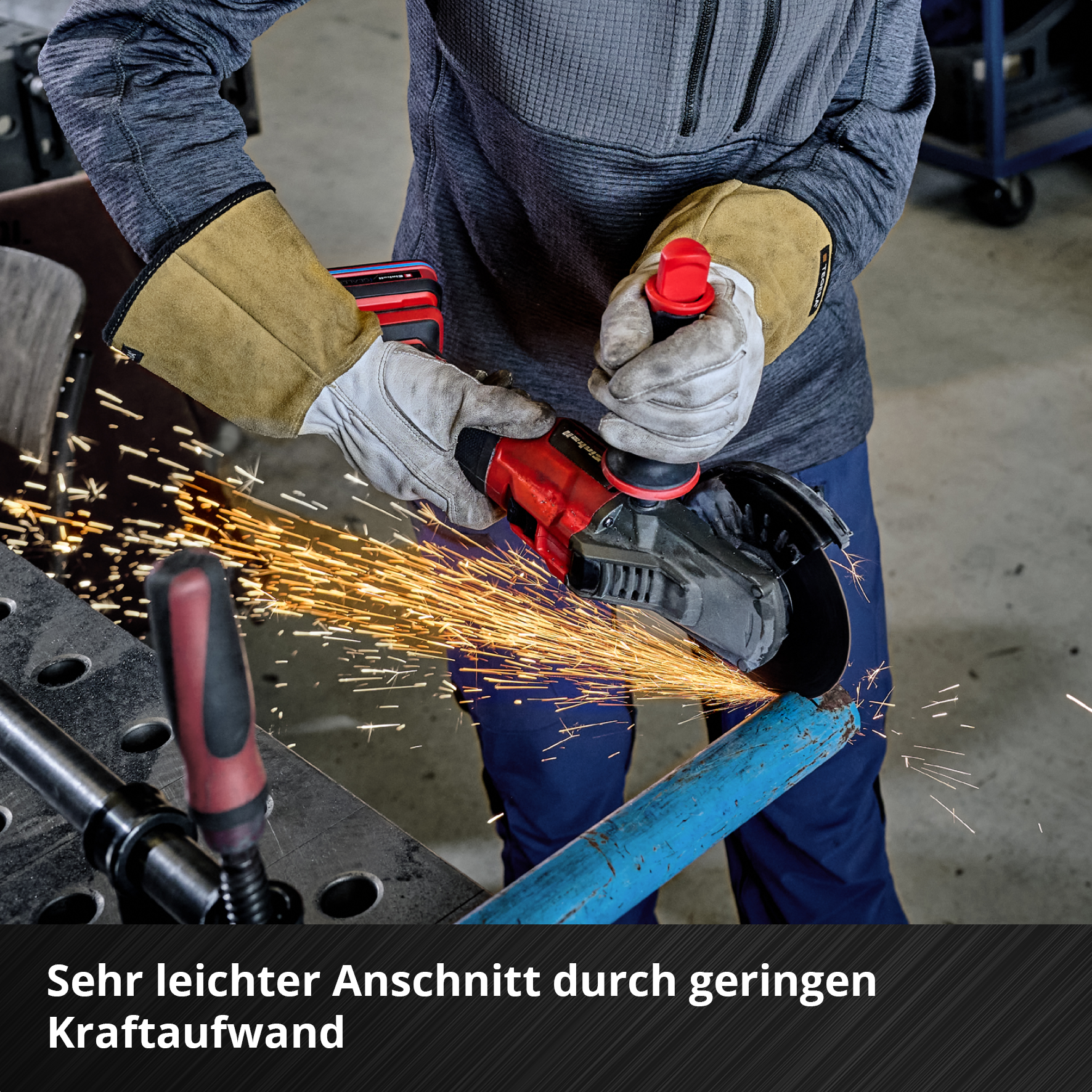 Einhell Inox-Gewebetrennscheiben-Set für Metall, gerade, extra du?nn, 10-tlg., Ø 230 x 2 mm