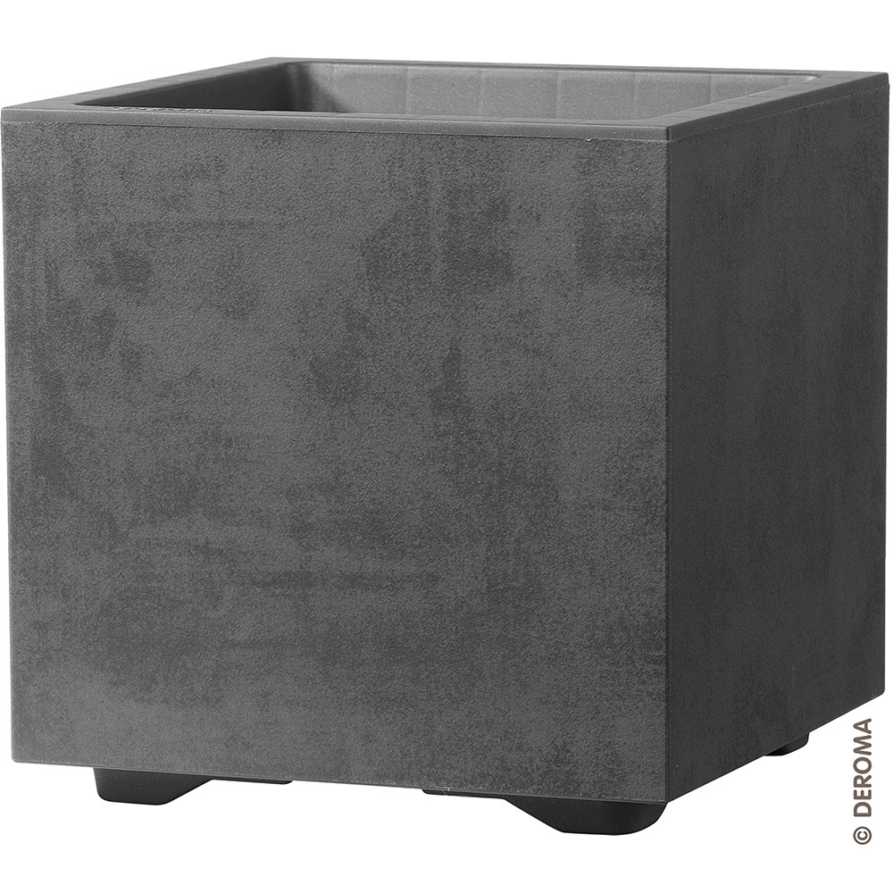Deroma Pflanztopf Quadro Millenium R , anthrazit
