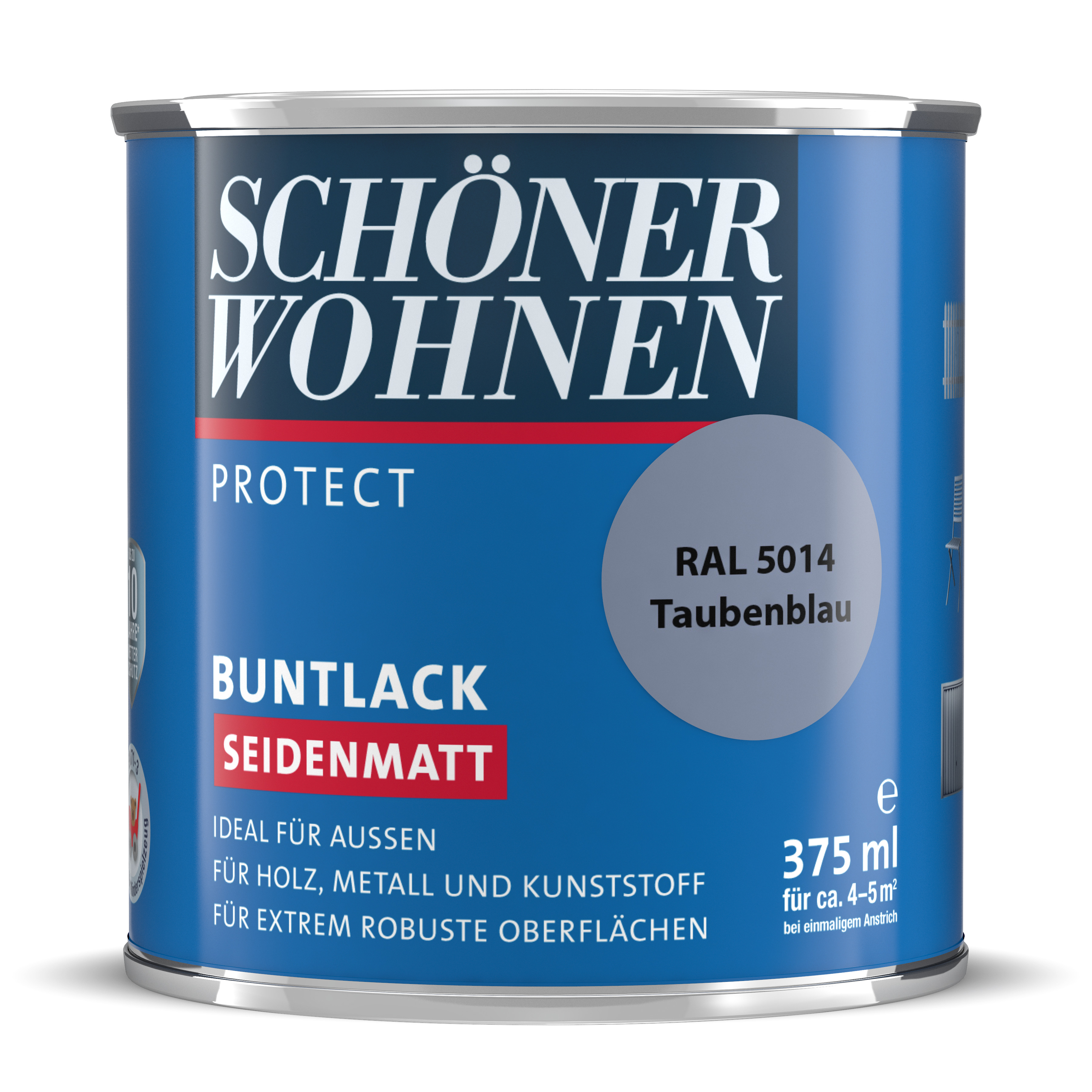 SW_2435-0375-5014 Schöner Wohnen Protect Buntlack, seidenmatt, taubenblau