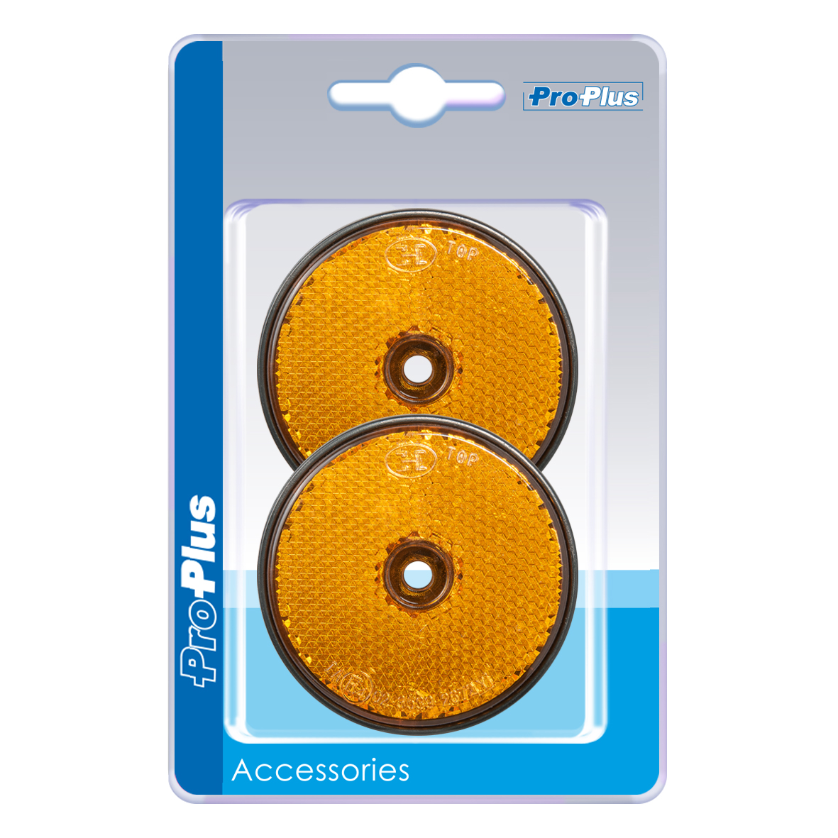 8717249104759 PROPLUS REFLEKTOR ORANGE 60MM 2X SCHRAUBBAR