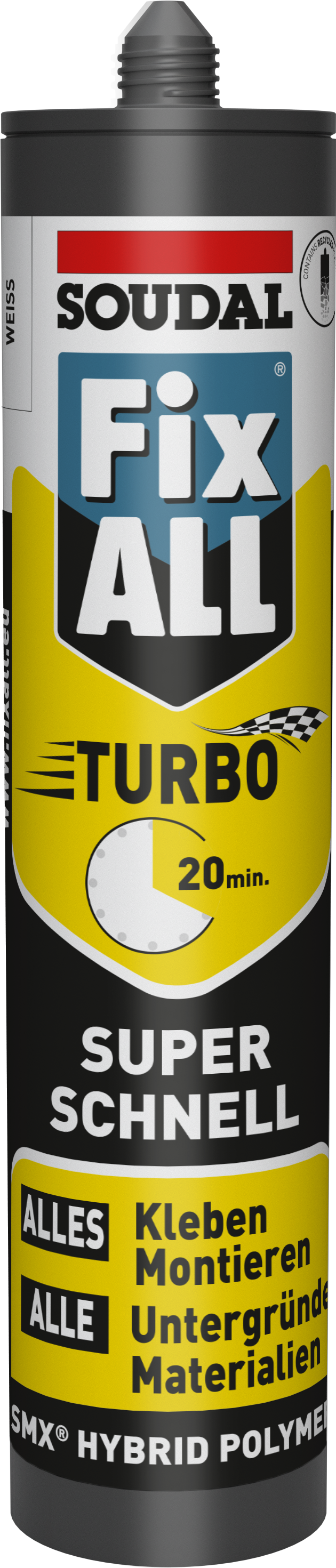 Soudal Montagekleber Fix All Turbo, weiß, 430 g Soudal Montagekleber Fix All Turbo, weiß, 430 g