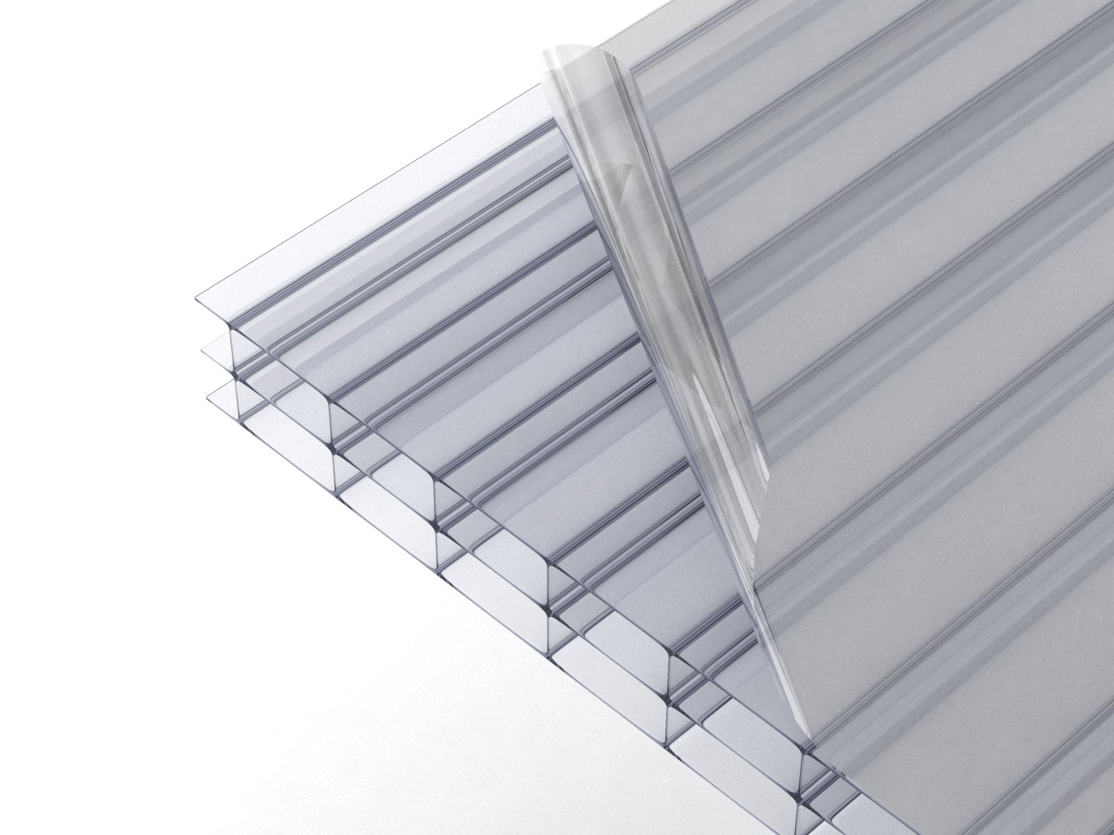 Sunlite PC Hohlkammerplatte, 2000 x 980 x 16 mm, klar Sunlite PC Hohlkammerplatte, 2000 x 980 x 16 mm, klar