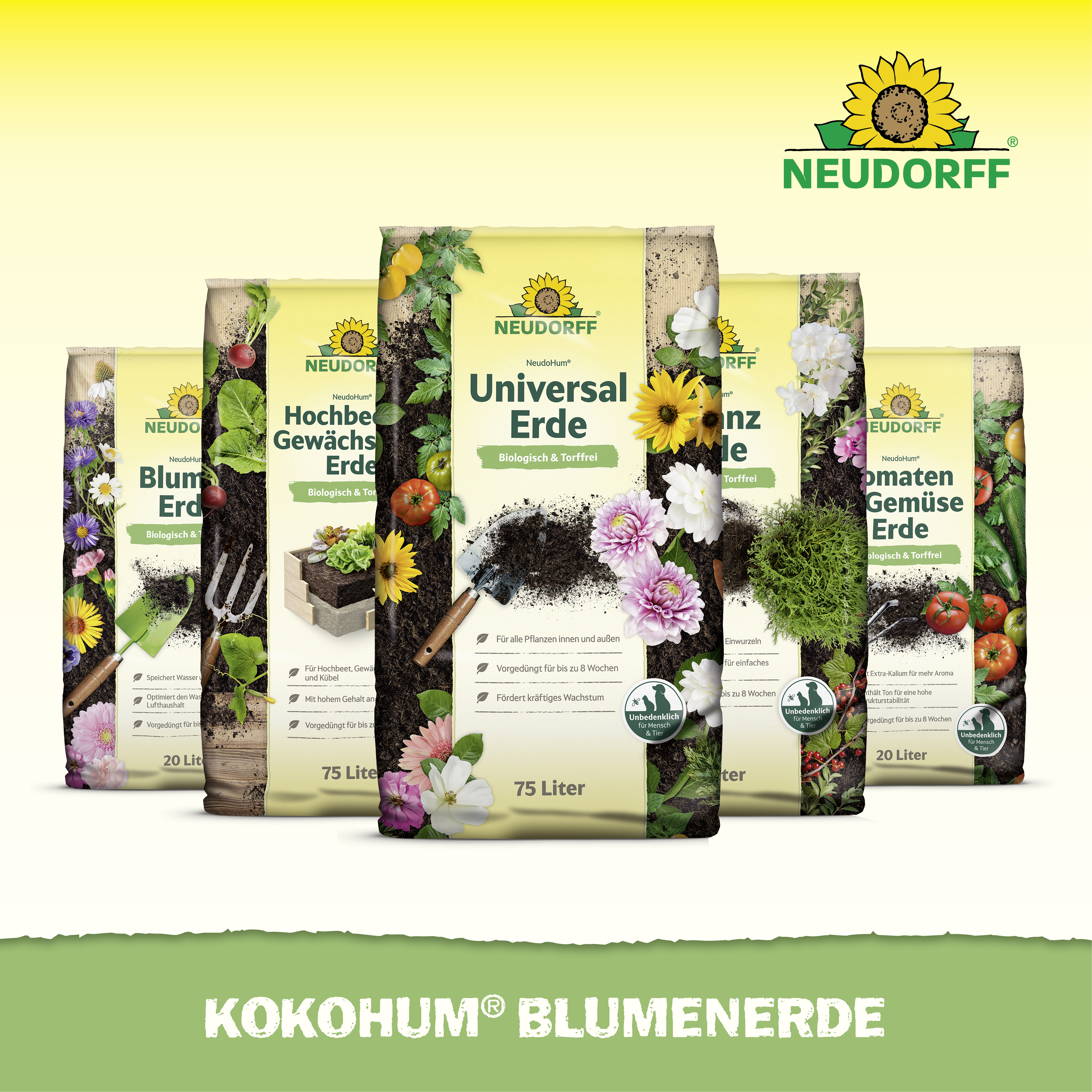 Neudorff Kokohum BlumenErde, 7 l
