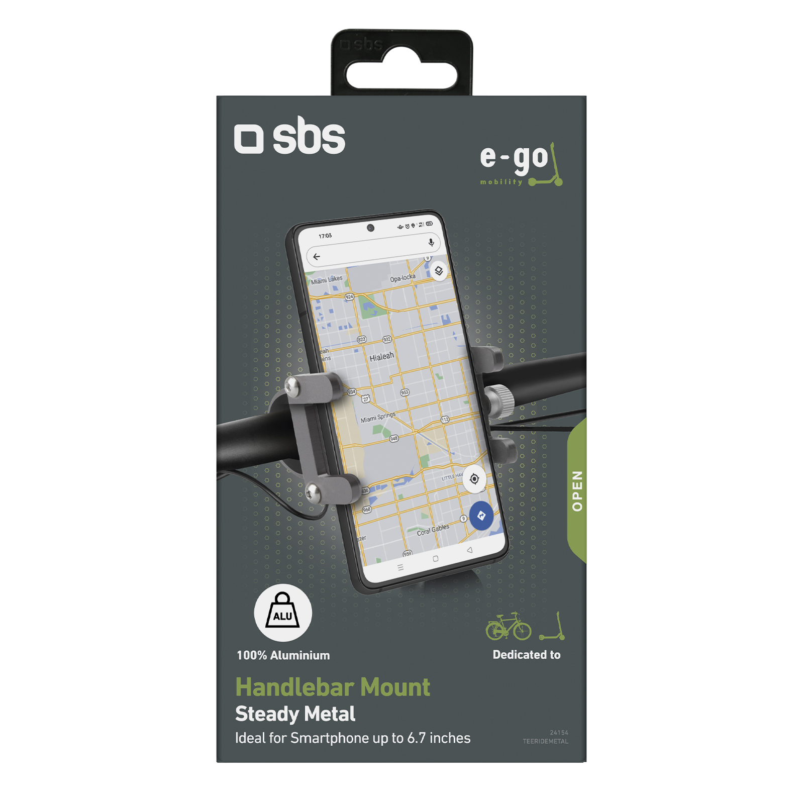 SBS Aluminium Handyhalterung für Fahrrad SBS Aluminium Handyhalterung für Fahrrad