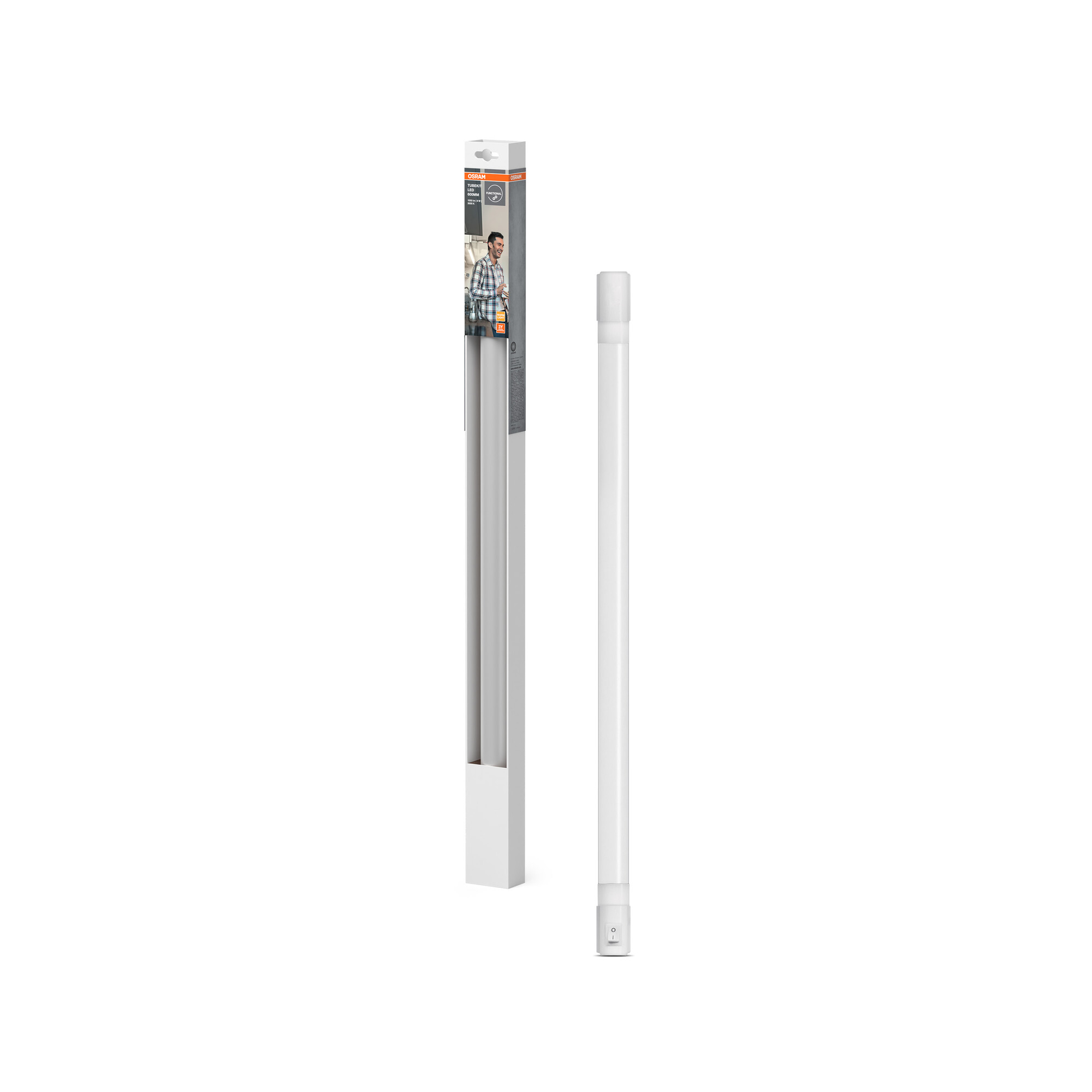 Osram Mobile LED-Lichtleiste "TubeKIT LED", 600 mm, 8.9W, 3000K